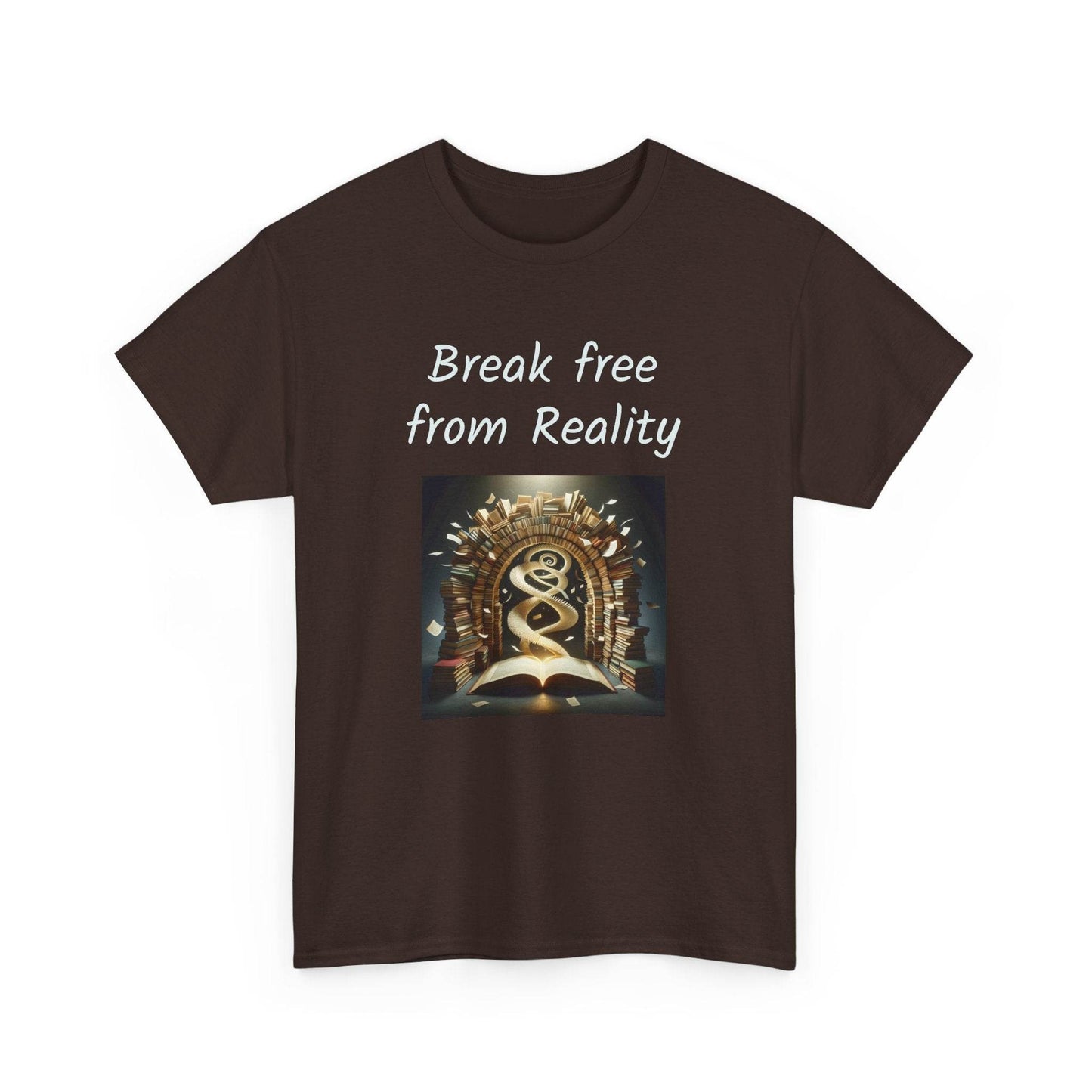 Break Free - Graphic Tee - Unisex Heavy Cotton T-Shirt - Book Lovers - The Dreamer's Bookshop.