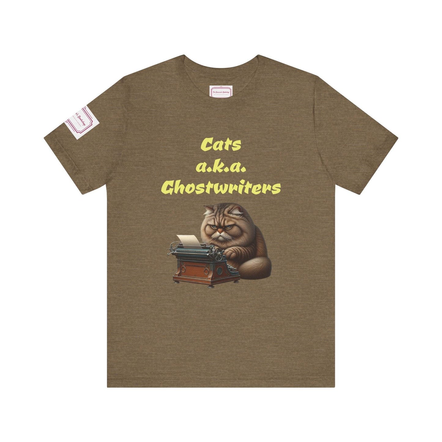Cats Ghostwriters Tee - Fun Short Sleeve Shirt for Writers & Book Lovers - The Dreamer's Bookshop.