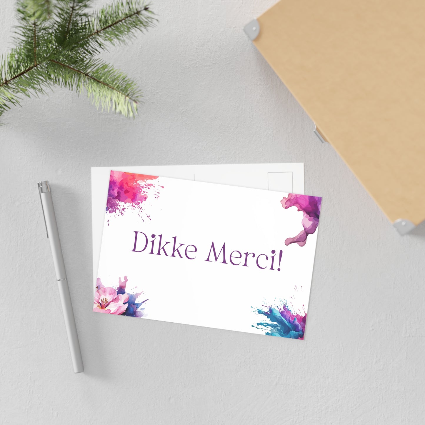 The Dreamer's Bookshop "Dikke Merci" Exclamation Card