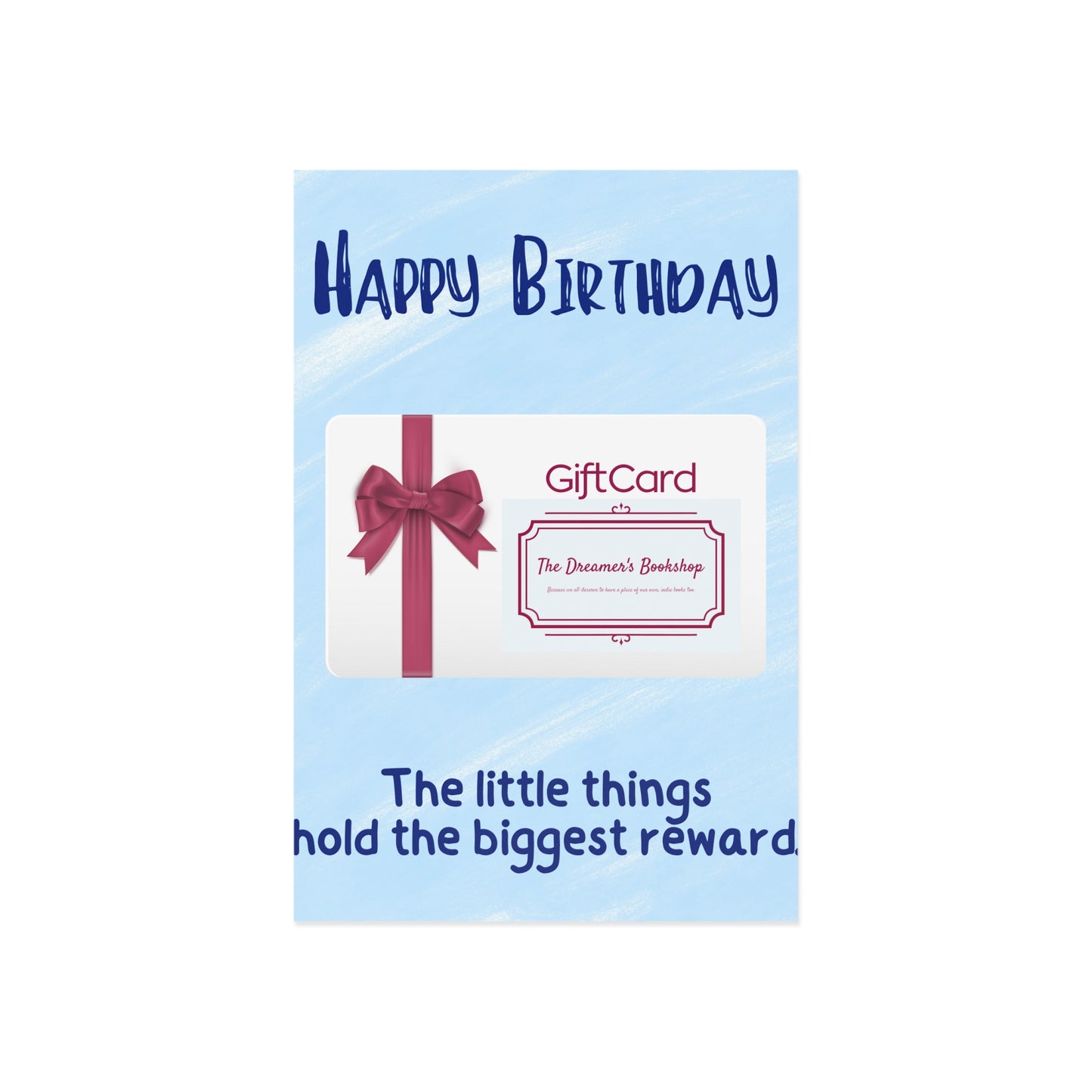The Dreamer's Bookshop "Little Things" Birthday Card - The Dreamer's Bookshop.
