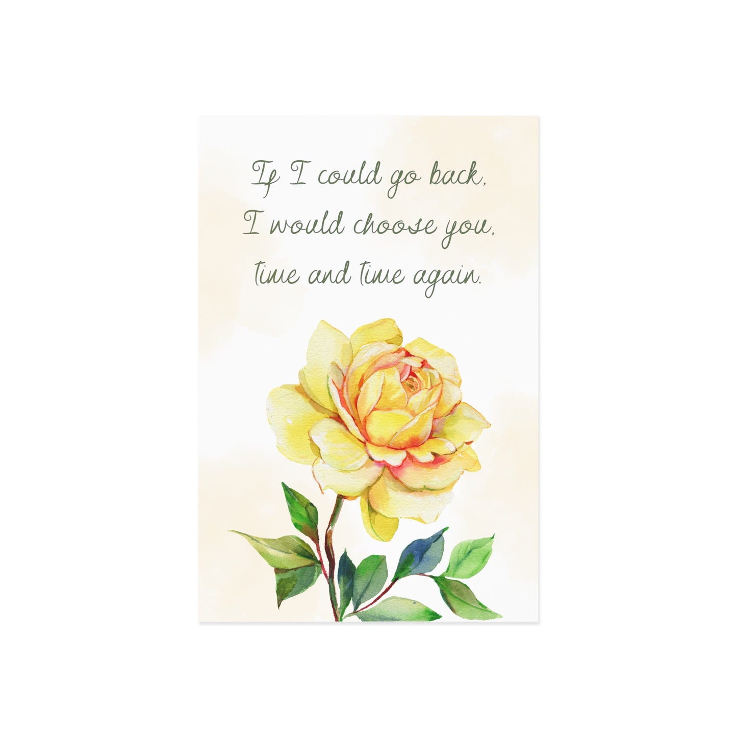 The Dreamer's Bookshop Affection "If I Could" Art Print Card - The Dreamer's Bookshop.