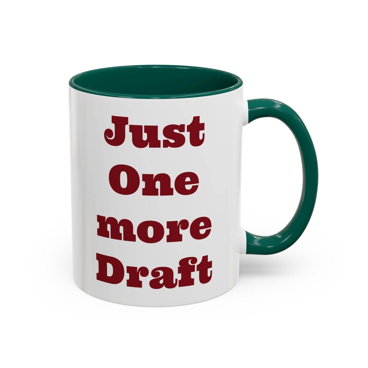 Just One More Draft Colorful Coffee Mug - Perfect Gift for Writers & Coffee Lovers - The Dreamer's Bookshop.