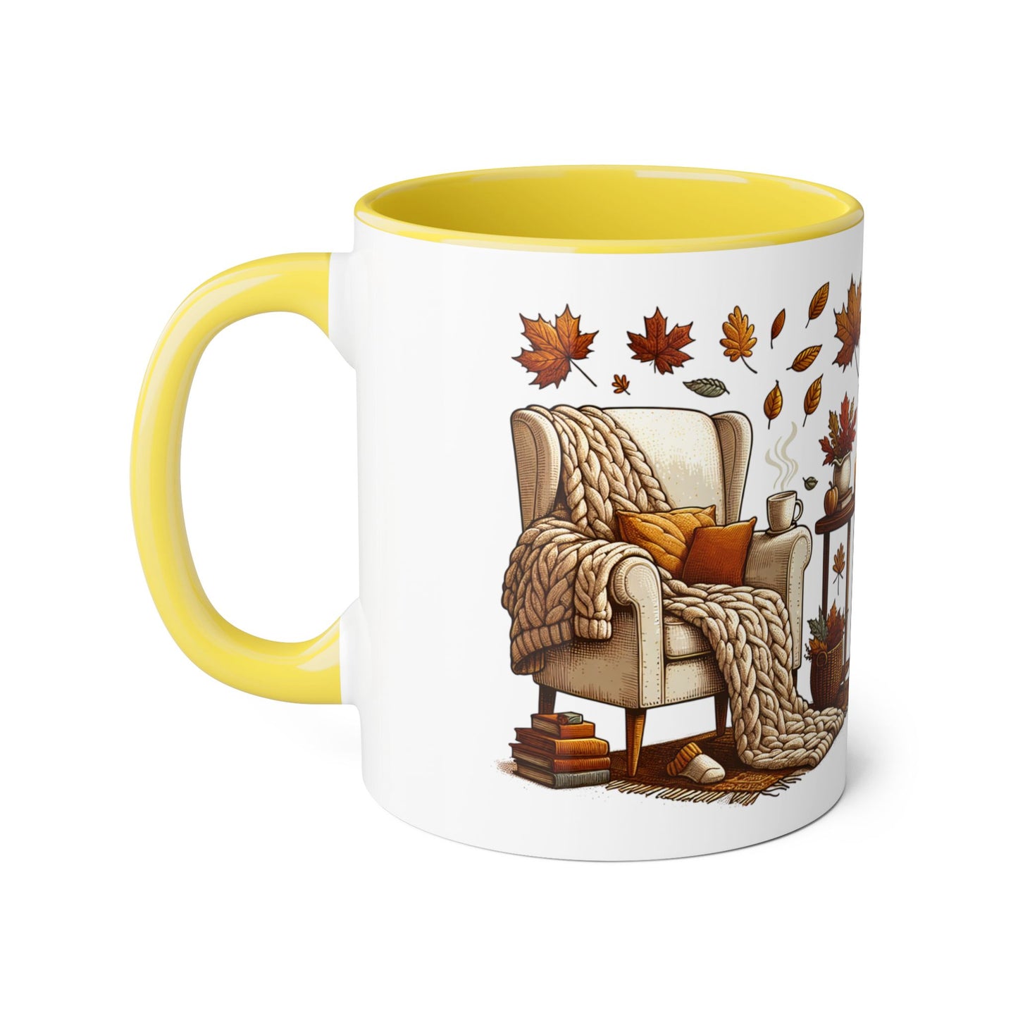 The Cosiness of Fall - 11oz Cup for Booklovers