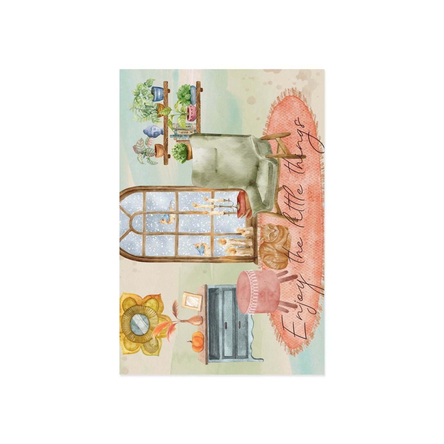 The Dreamer's Bookshop "Evening" Enjoy the Little Things Card - The Dreamer's Bookshop.