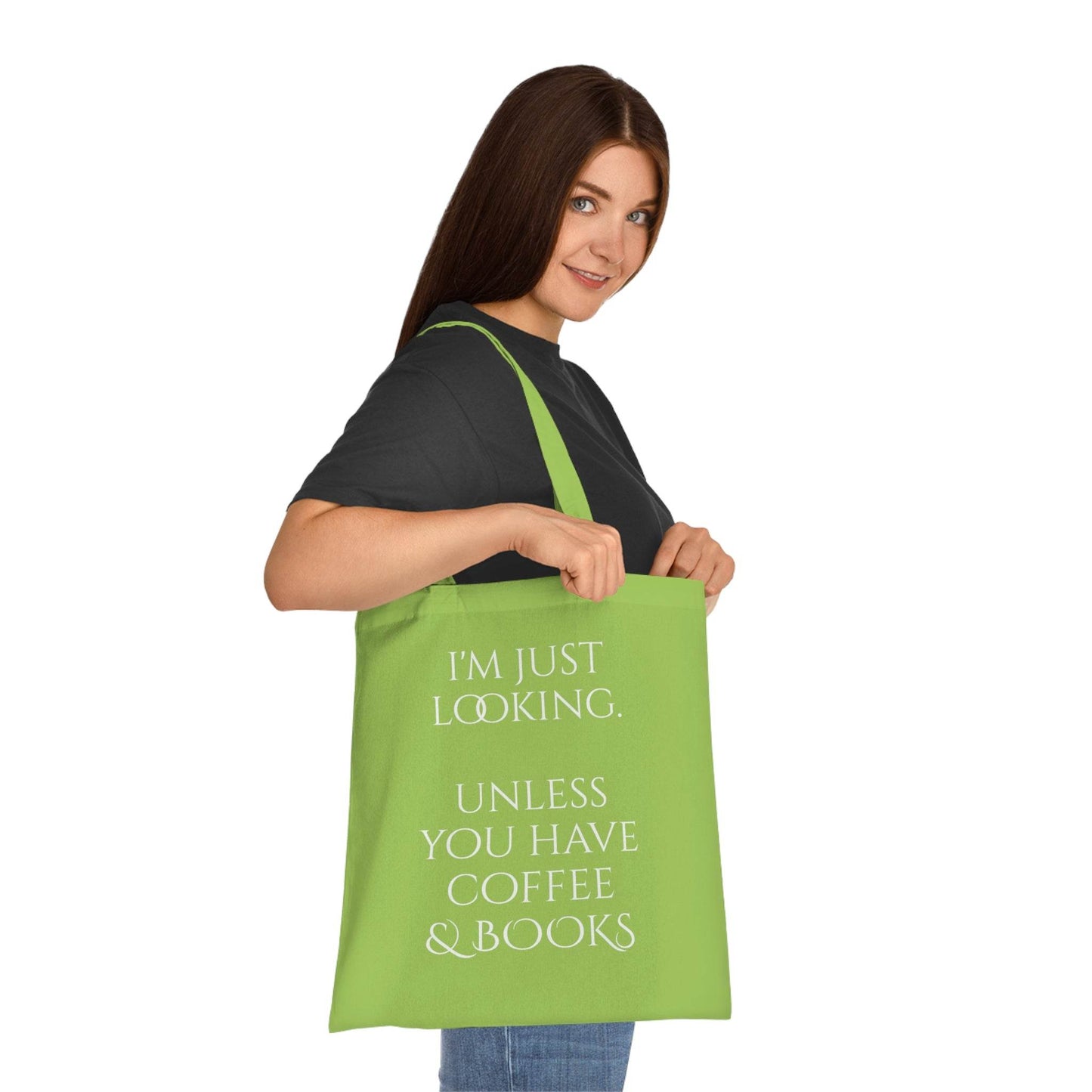 Coffee & Books Cotton Tote - Perfect for Book Lovers - The Dreamer's Bookshop.
