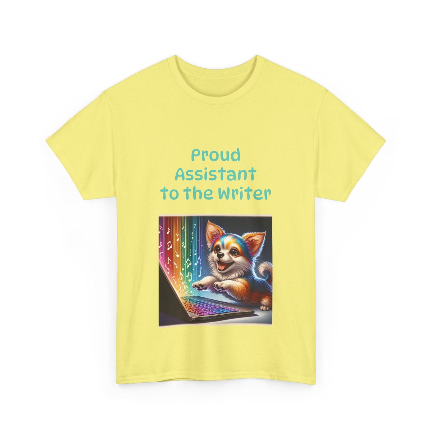 Book Lover's Unisex Heavy Cotton Tee - "Assistant Writer" - The Dreamer's Bookshop.