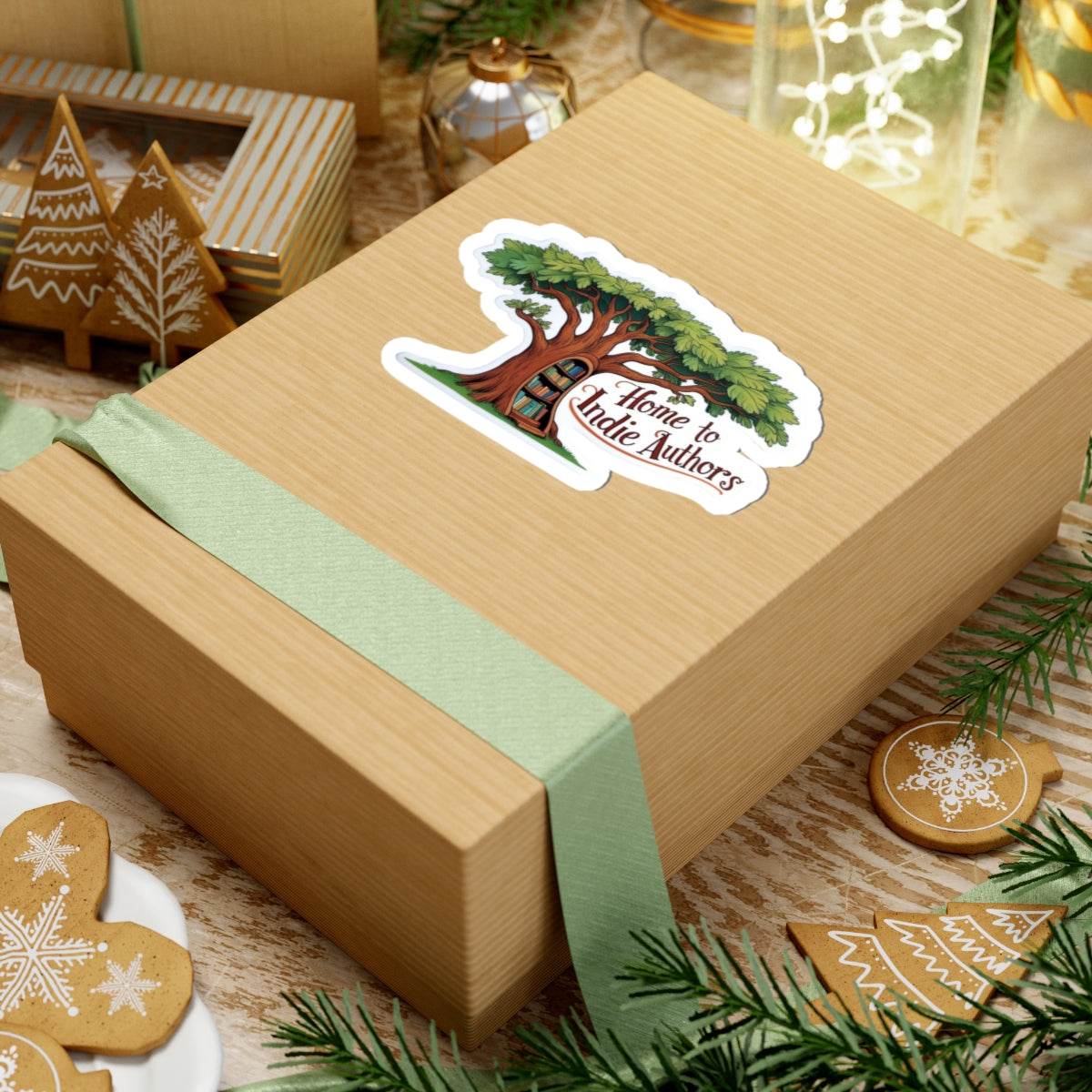 Home to Indie Authors Kiss-Cut Stickers | Book Lover Gift | Literary Decor - The Dreamer's Bookshop.