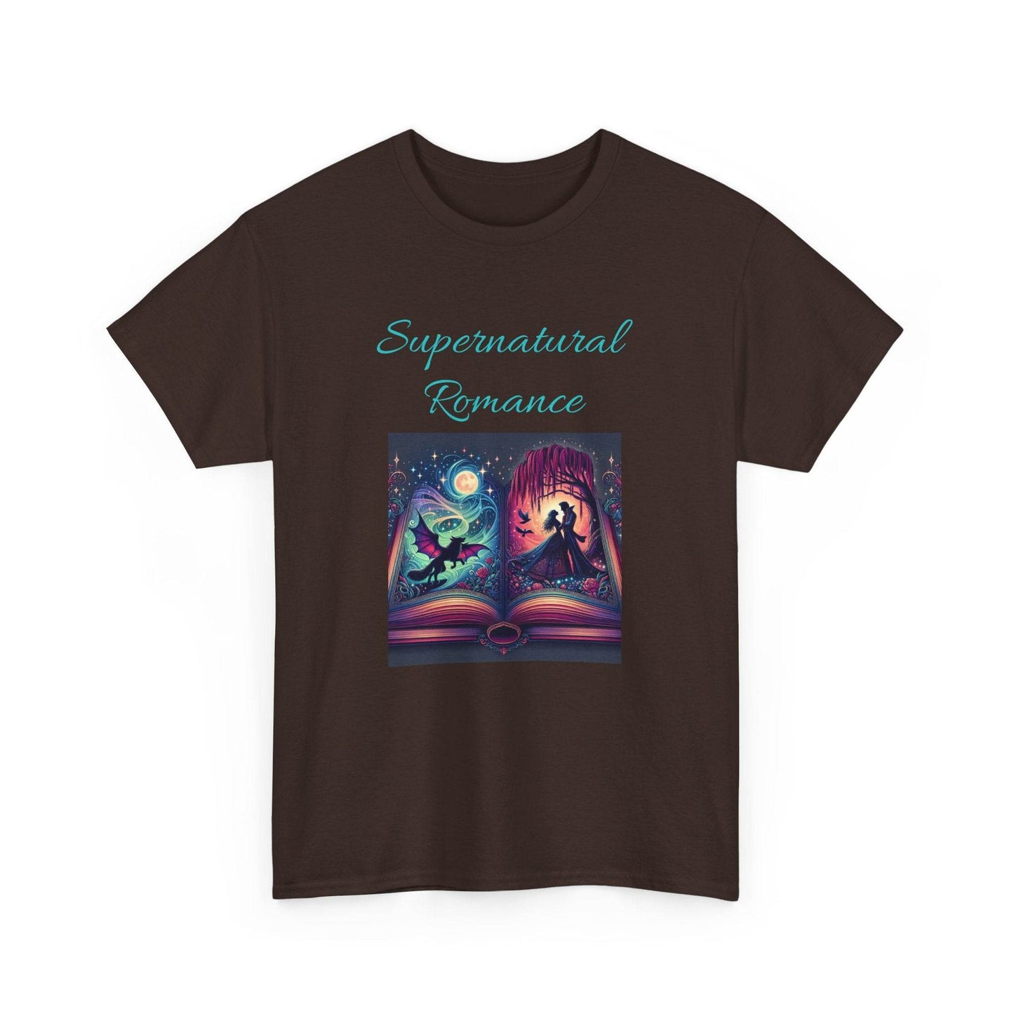 Fiction - Graphic Tee - Unisex Heavy Cotton T-Shirt - Supernatural Romance - The Dreamer's Bookshop.
