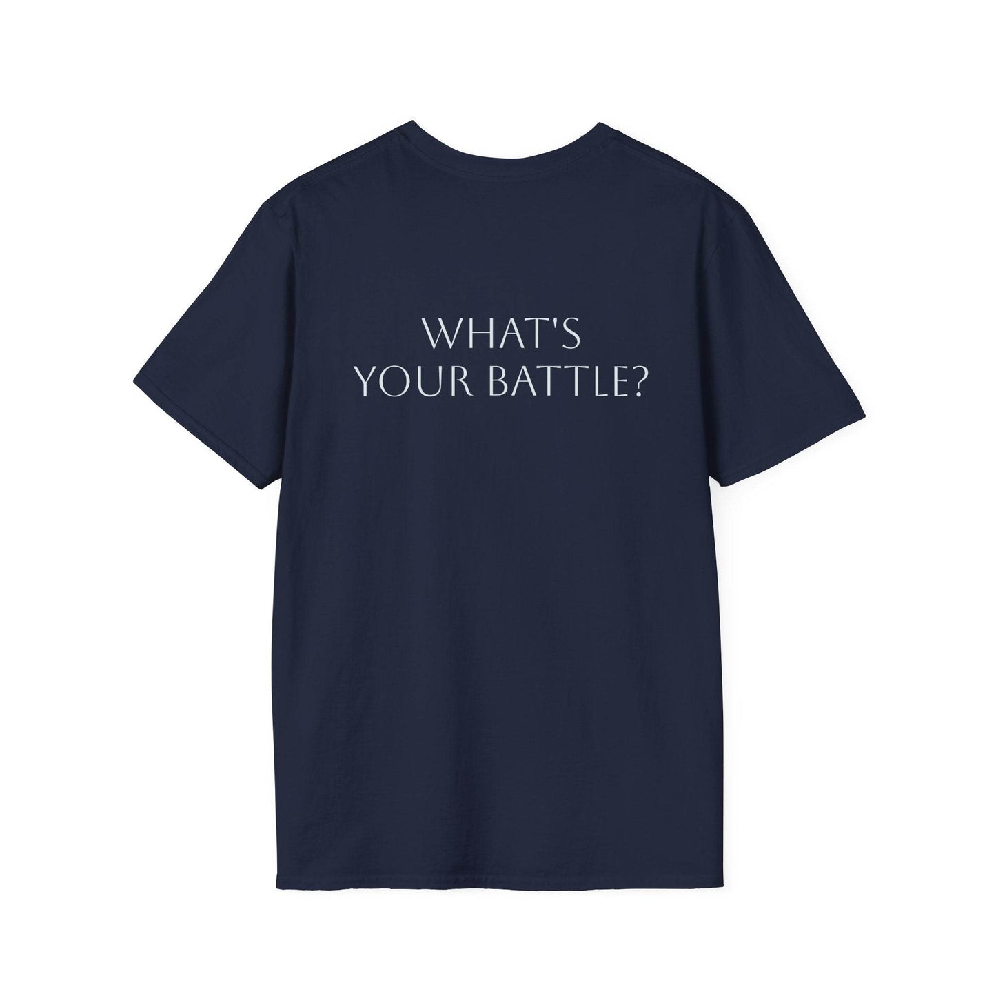 Anxiety Warrior Unisex Softstyle T-Shirt - What's Your Battle? - The Dreamer's Bookshop.