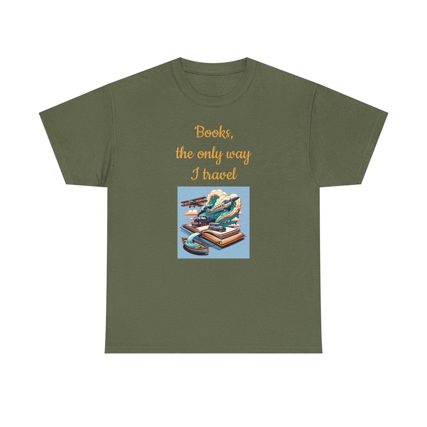 Travel -A Unisex Heavy Cotton Tee - Perfect Gift for Book Lovers - The Dreamer's Bookshop.