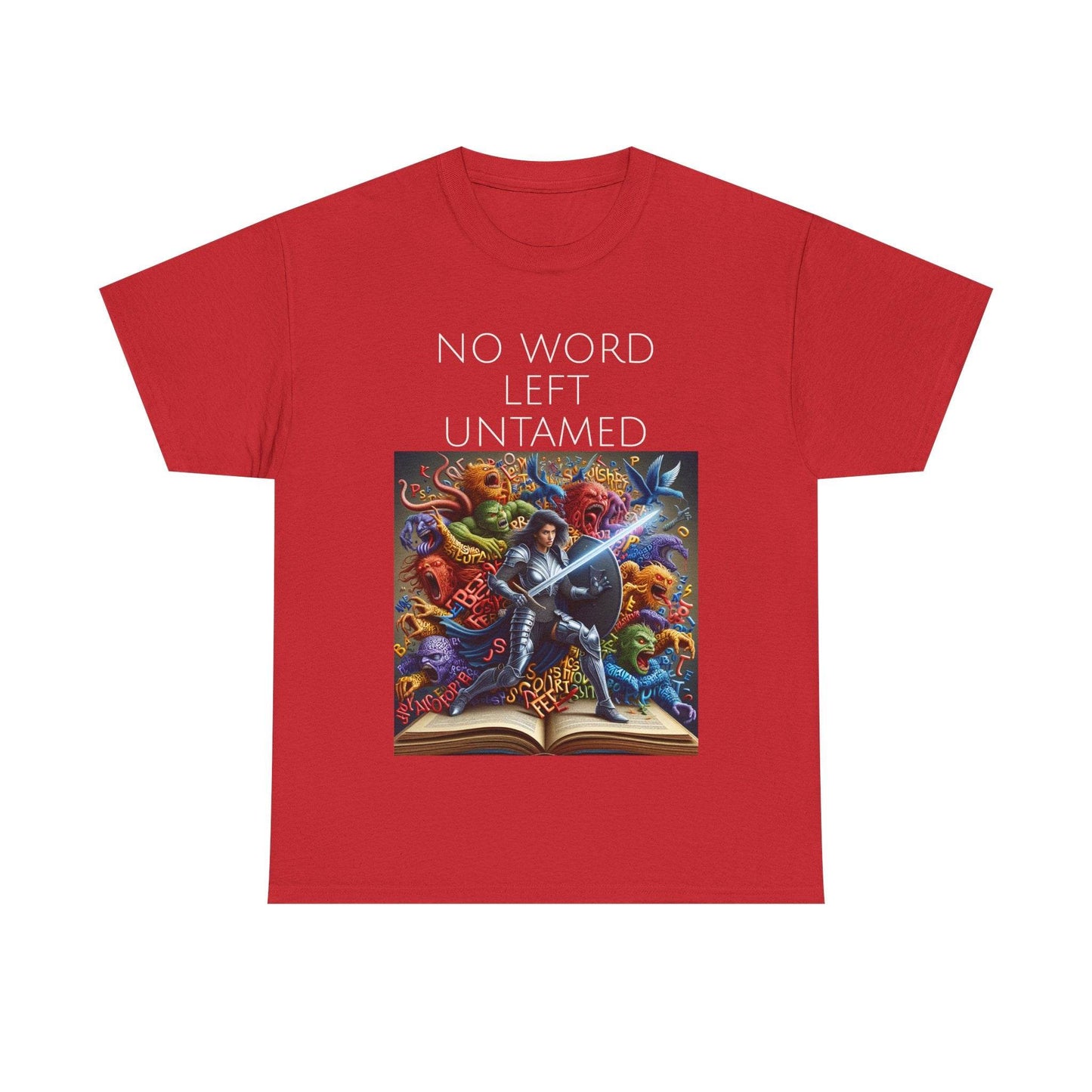 No Word - Unisex Heavy Cotton Tee - Creative Writer's Apparel - The Dreamer's Bookshop.