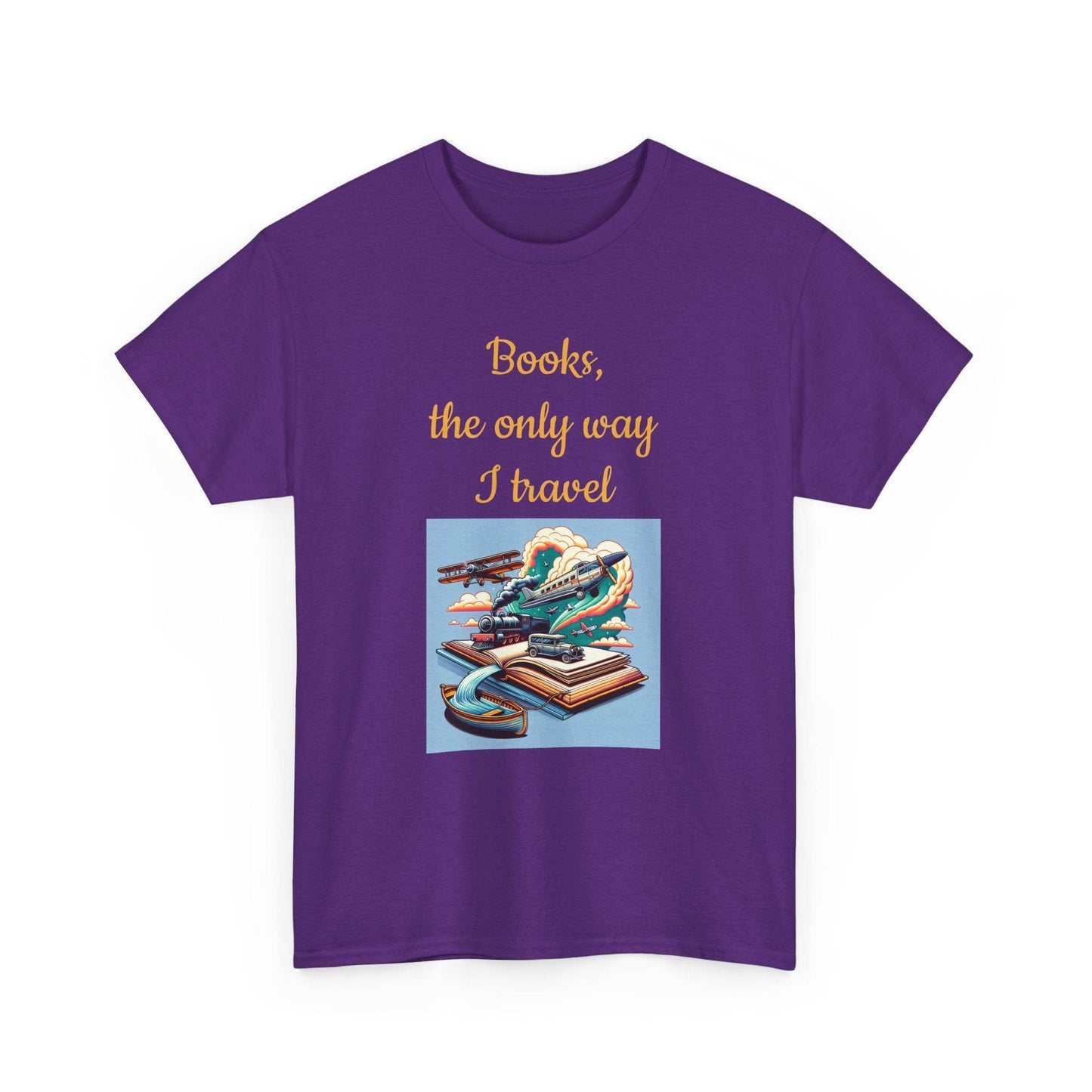 Travel - Unisex Heavy Cotton Tee for Book Lovers - The Dreamer's Bookshop.