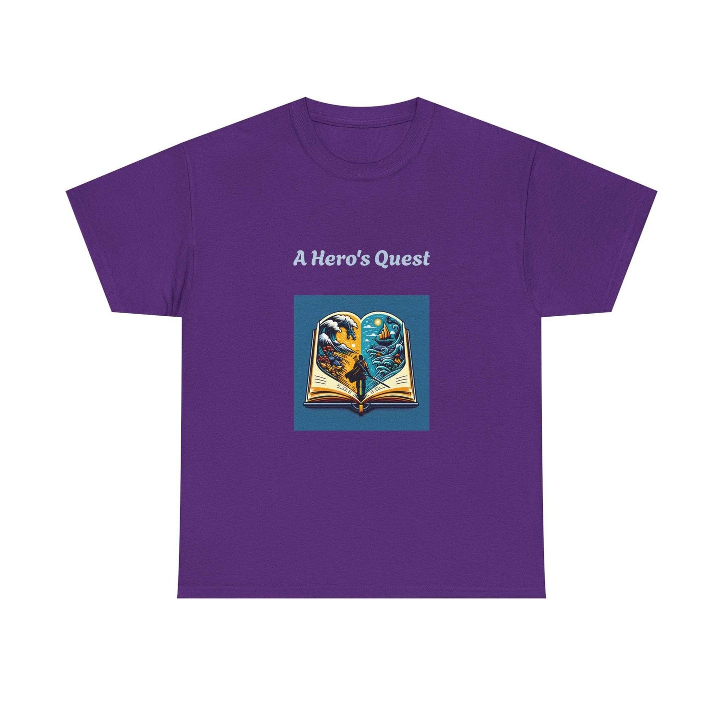 Adventure - Graphic Tee - Unisex Heavy Cotton T-Shirt - Hero's Quest - The Dreamer's Bookshop.