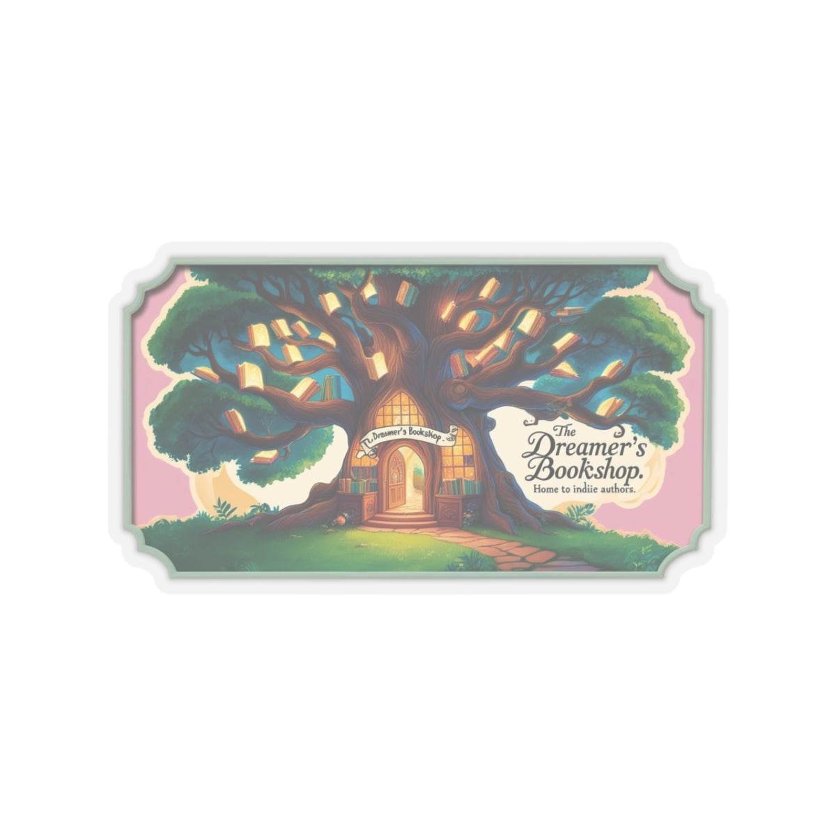 Home to Indie Authors Kiss-Cut Stickers | Book Lover Gift | Literary Decor - The Dreamer's Bookshop.