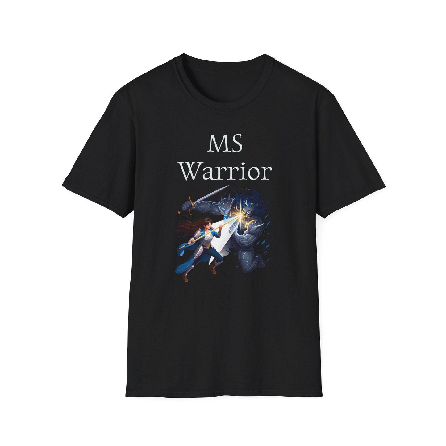 M.S. Warrior Unisex Softstyle T-Shirt - What's Your Battle? - The Dreamer's Bookshop.