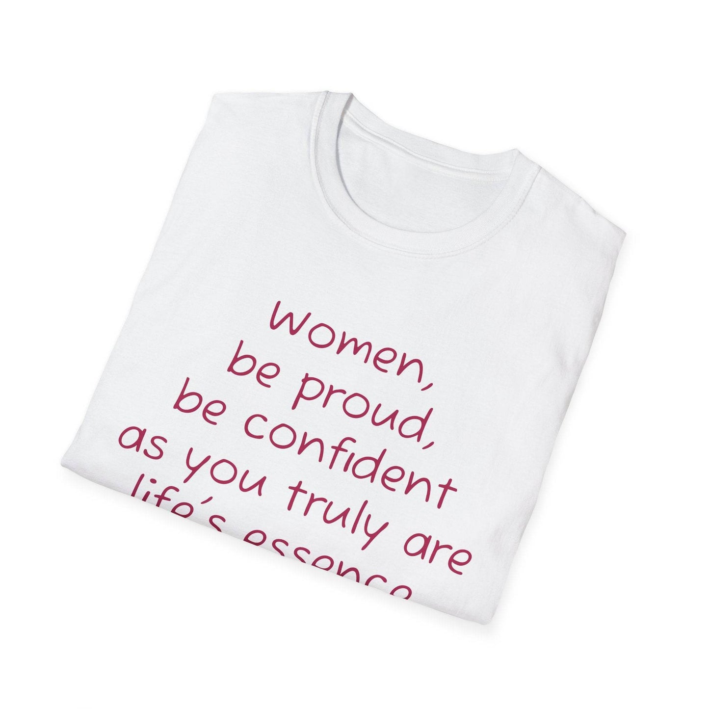 Inspirational Unisex Softstyle T-Shirt - 'Women' Motivational Design - The Dreamer's Bookshop.