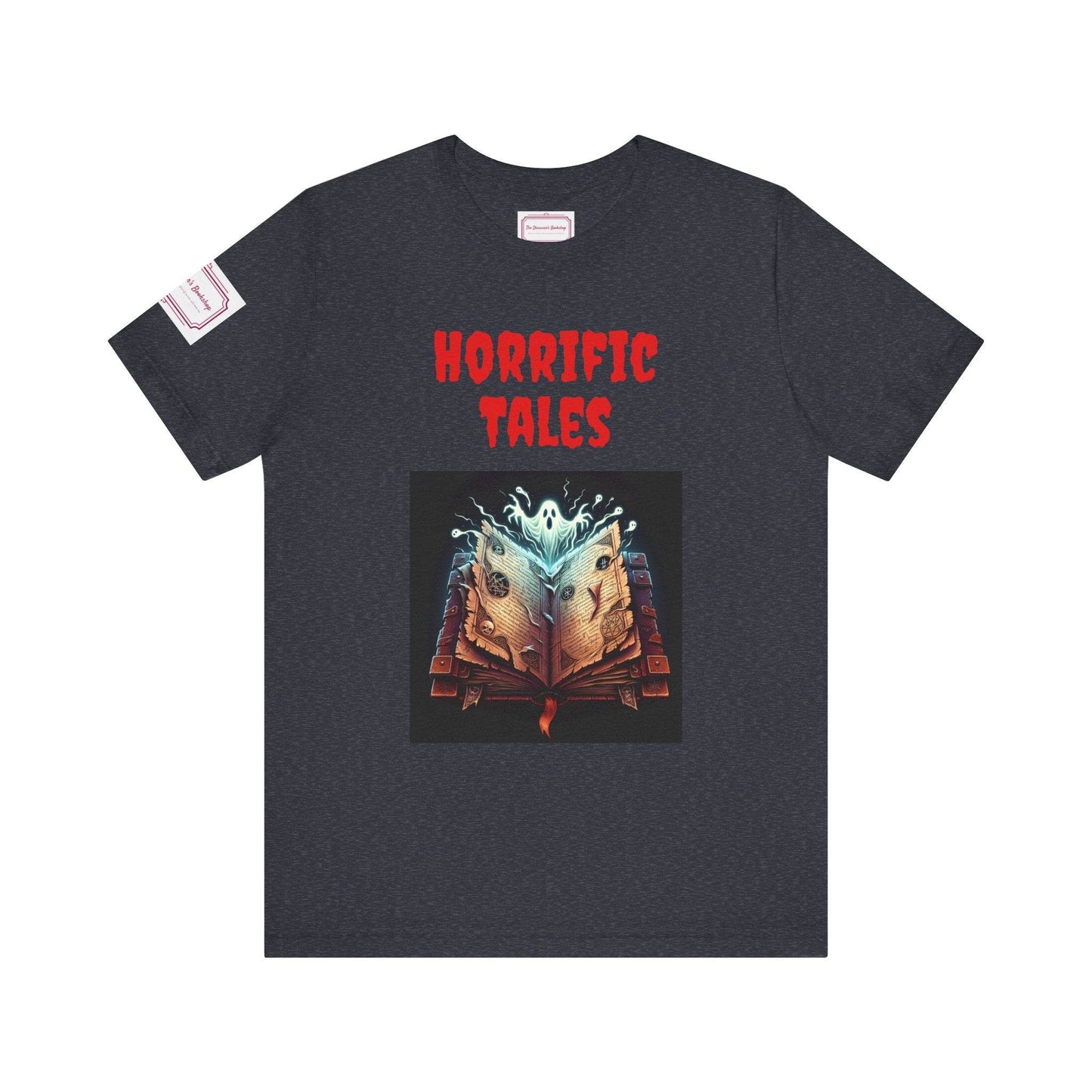 Horrific Tales Tee - Fun Short Sleeve Shirt for Writers & Book Lovers - The Dreamer's Bookshop.