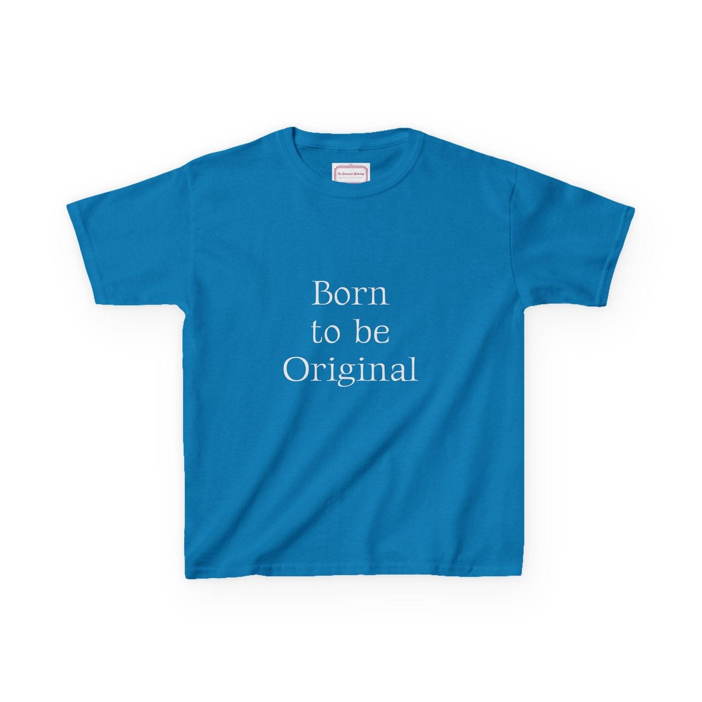 EU - Kids 'Born to be Original' Cotton Tee - Support Young Creators - The Dreamer's Bookshop.