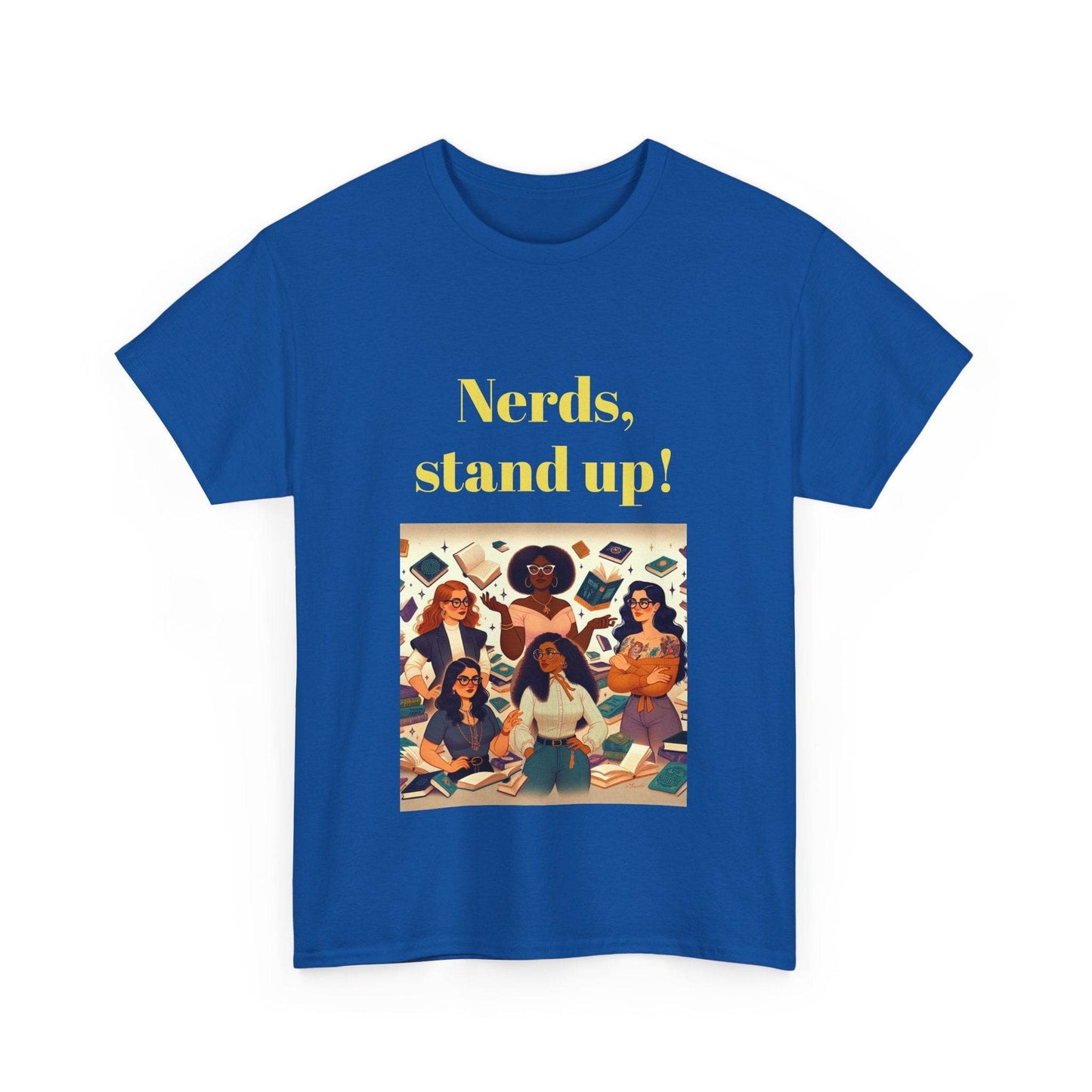 Nerds Stand Up - Unisex Heavy Cotton Tee - Book Lovers - The Dreamer's Bookshop.