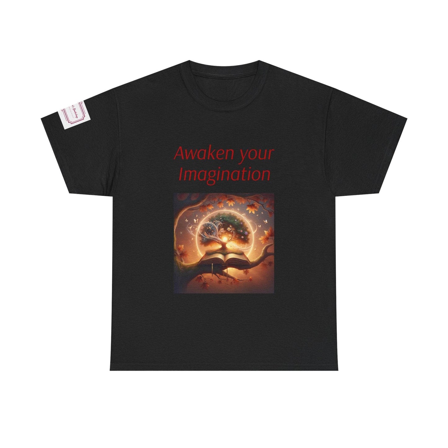 Awaken Your Imagination Unisex Heavy Cotton Tee - Inspiring Graphic T-Shirt for Creative Souls - The Dreamer's Bookshop.