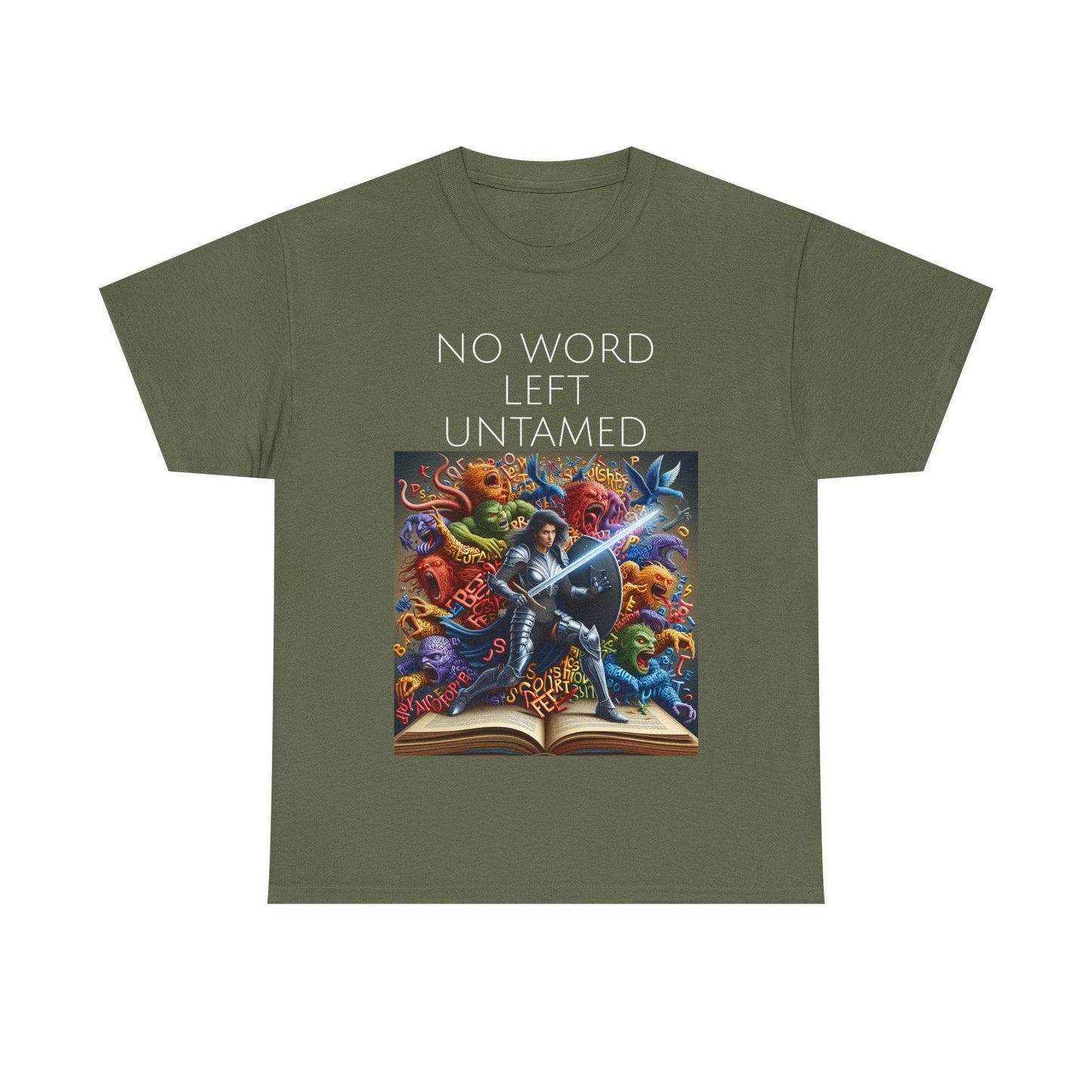 No Word - Unisex Heavy Cotton Tee - Creative Writer's Apparel - The Dreamer's Bookshop.