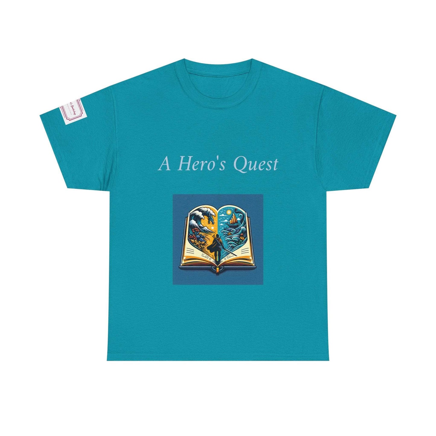 Adventure - Graphic Unisex Heavy Cotton Tee - Hero's Quest - The Dreamer's Bookshop.