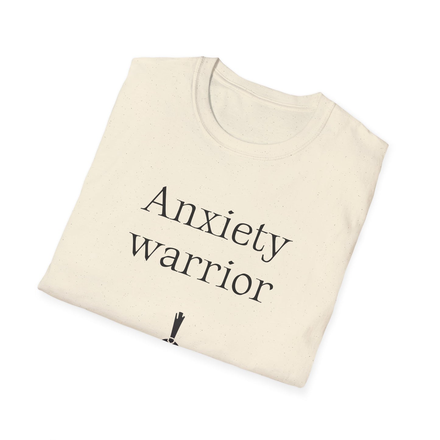 Anxiety Warrior Unisex Softstyle T-Shirt - Empowering Graphic Tee for Mental Health Awareness
