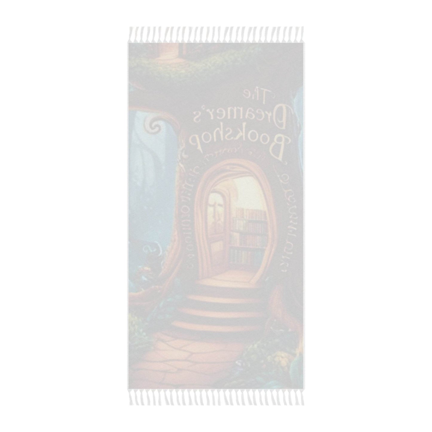 Dreamer’s Bookshop Boho Beach Towel – Cozy, Inspirational Vibes for Beach Lovers - The Dreamer's Bookshop.