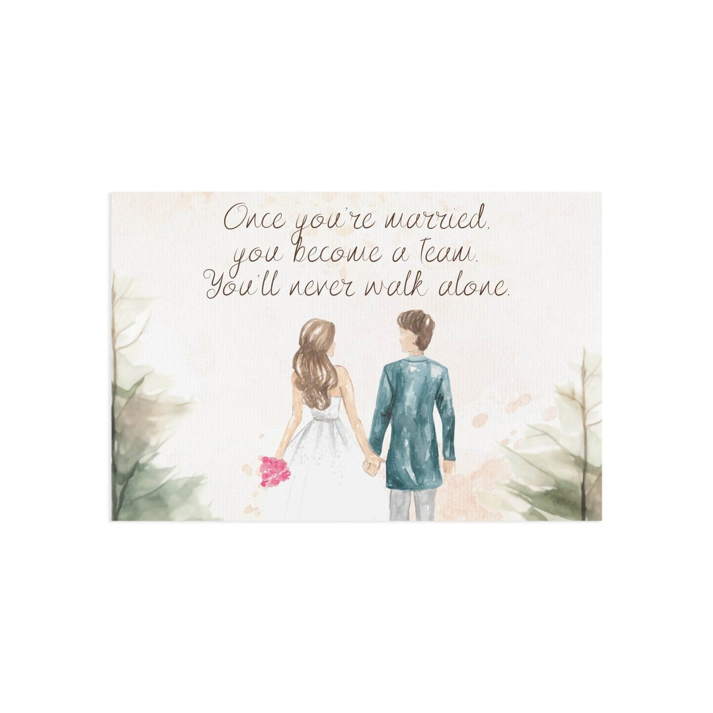 The Dreamer's Bookshop Cute "A Team" Wedding Card - The Dreamer's Bookshop.