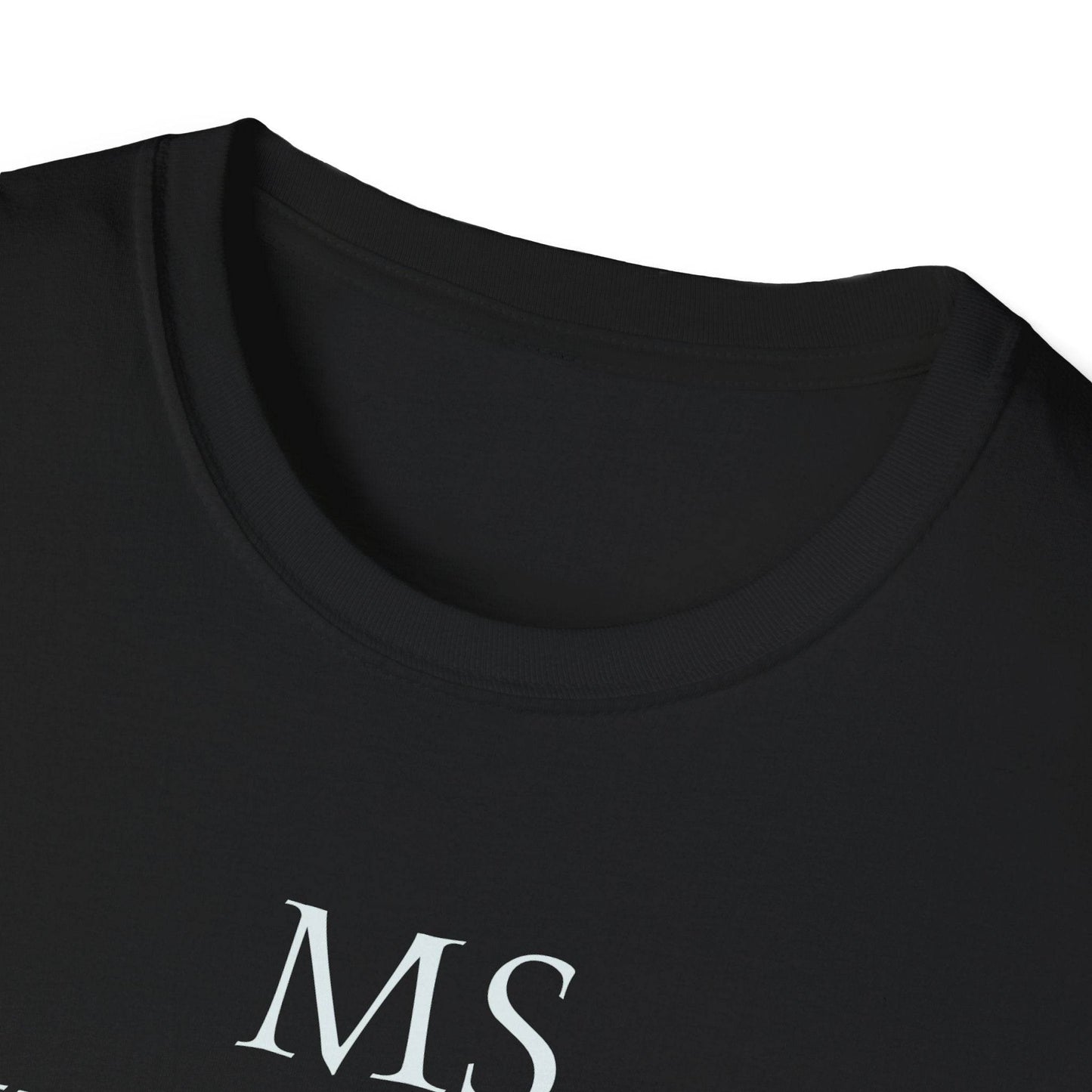 M.S. Warrior Unisex Softstyle T-Shirt - Empowering Graphic Tee for Women's Health Awareness - The Dreamer's Bookshop.