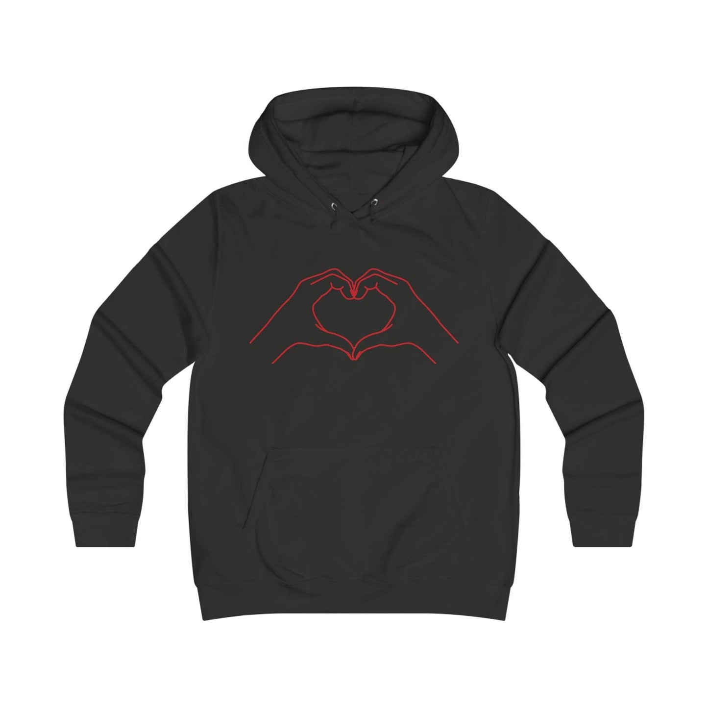 Girlie Heart & Dreams College Hoodie - Cozy Style for women - The Dreamer's Bookshop.