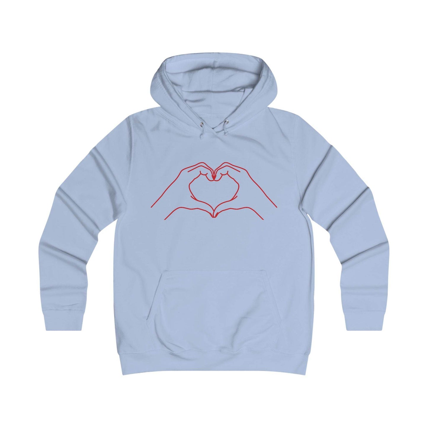 Girlie Heart & Dreams College Hoodie - Cozy Style for women - The Dreamer's Bookshop.