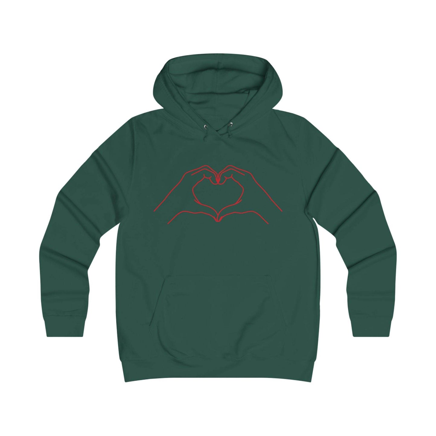 Girlie Heart & Dreams College Hoodie - Cozy Style for women - The Dreamer's Bookshop.