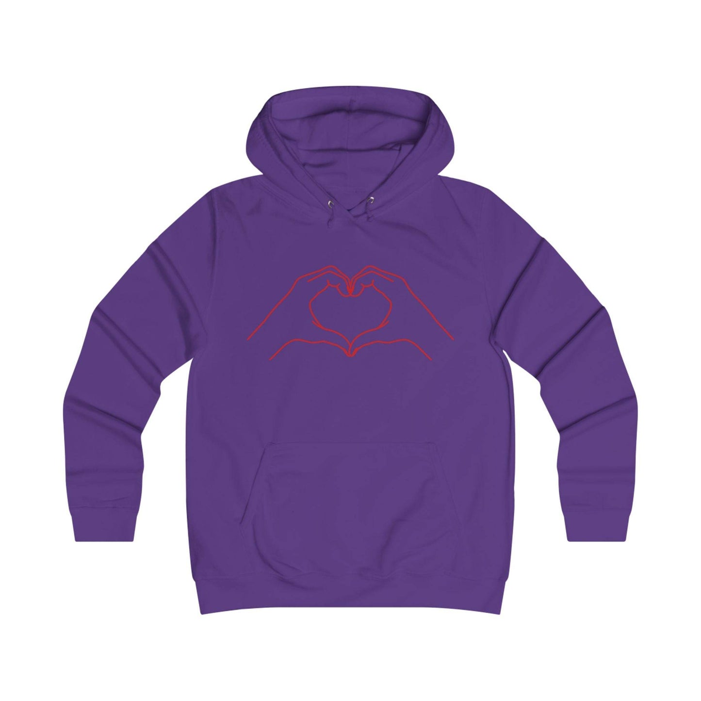 Girlie Heart & Dreams College Hoodie - Cozy Style for women - The Dreamer's Bookshop.