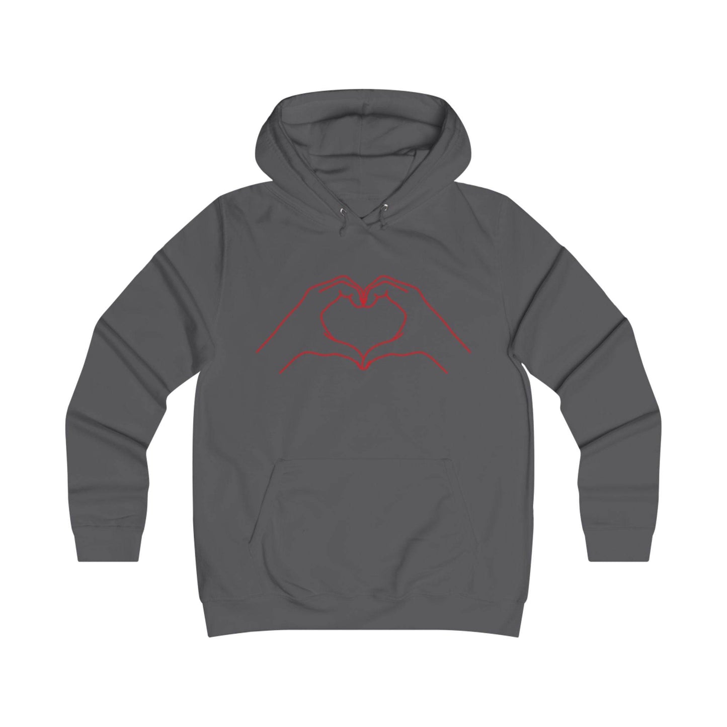Girlie Heart & Dreams College Hoodie - Cozy Style for women - The Dreamer's Bookshop.