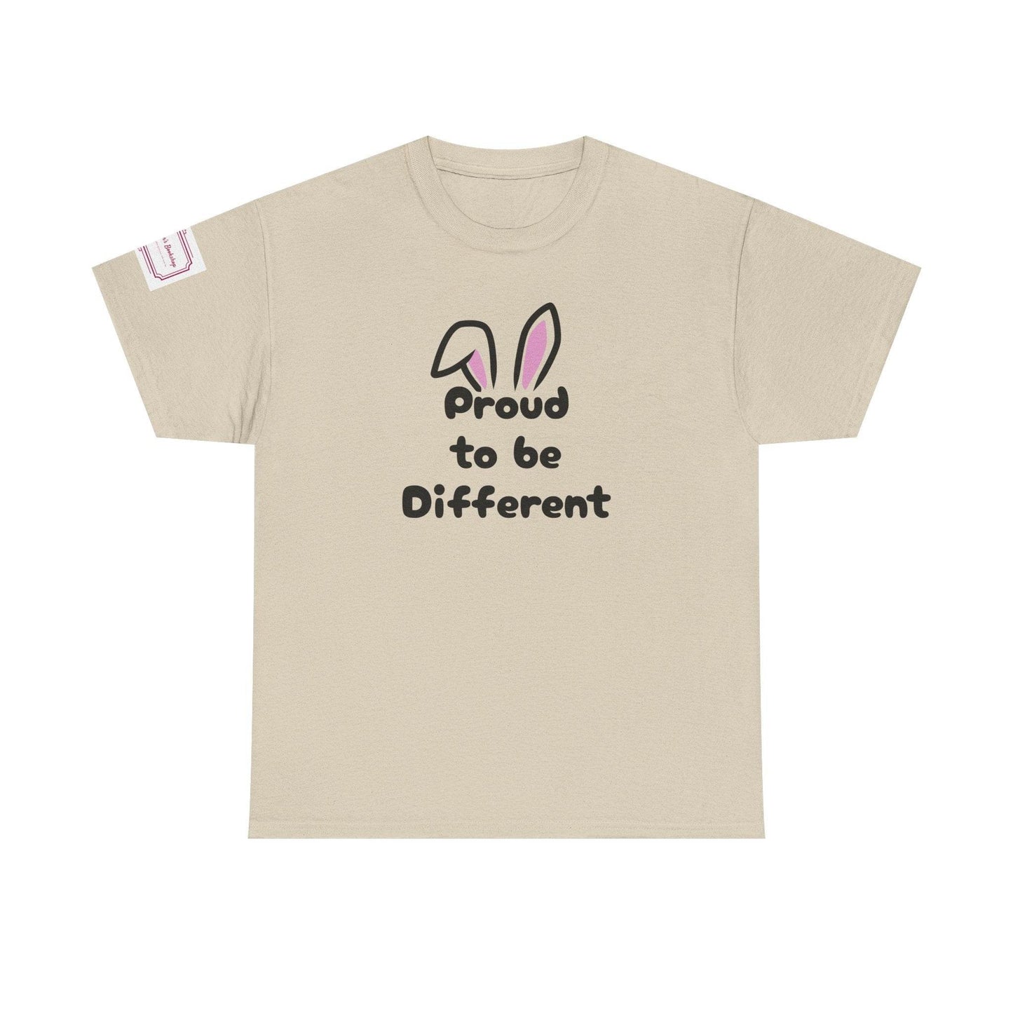 Proud to be Different Unisex Heavy Cotton Tee - Celebrate Individuality - The Dreamer's Bookshop.