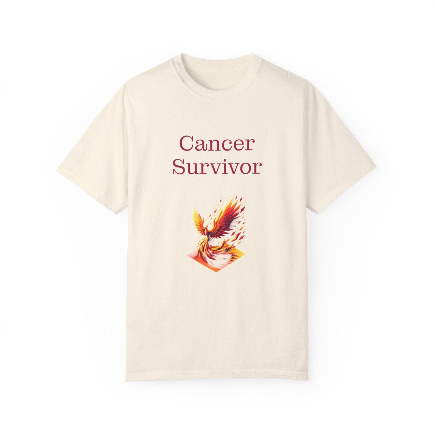 Cancer Survivor Unisex Garment-Dyed T-Shirt - Empowering Supportive Apparel - The Dreamer's Bookshop.