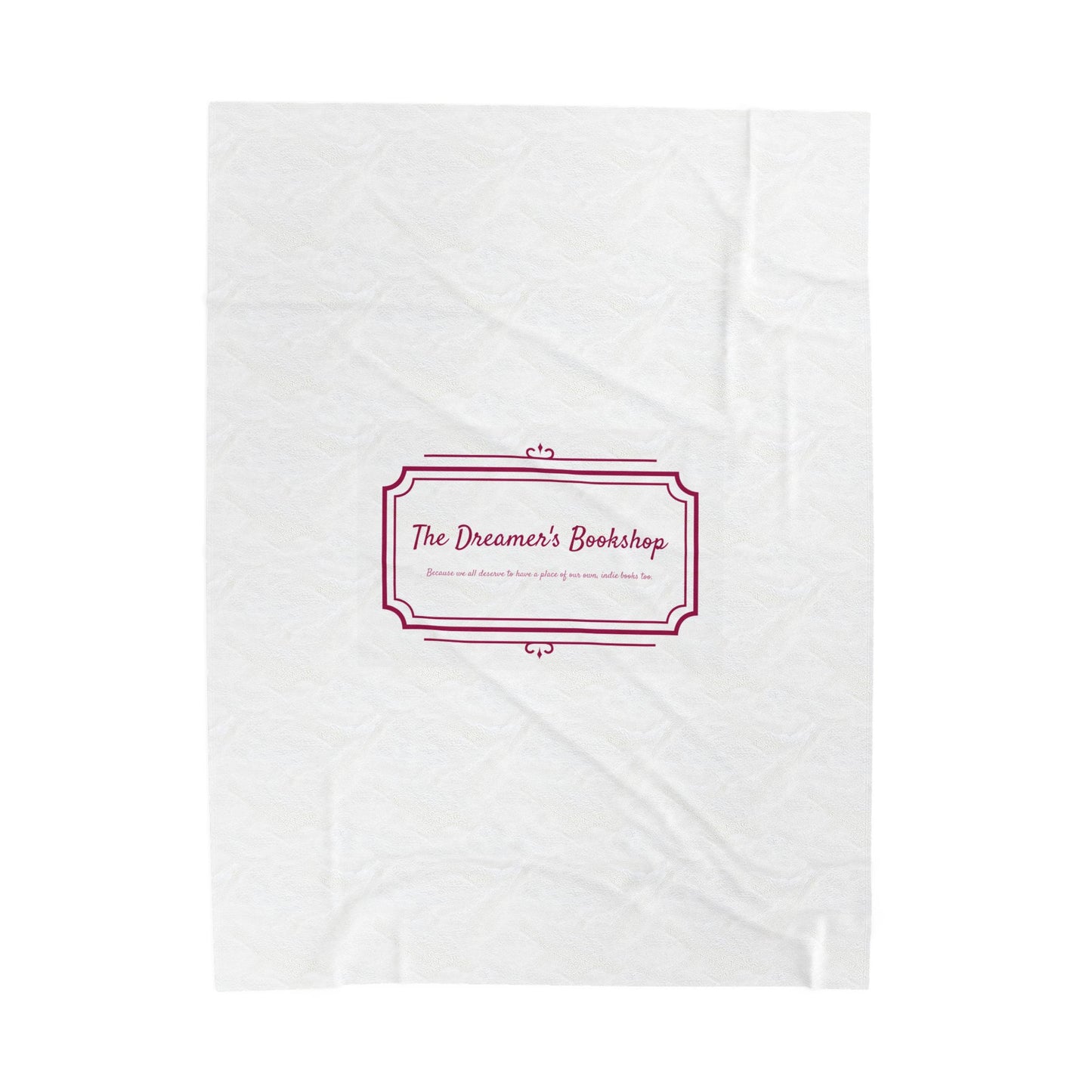 Cozy Velveteen Plush Blanket - "The Dreamer's Bookshop" Design - Perfect for Book Lovers and Cozy Nights - The Dreamer's Bookshop.