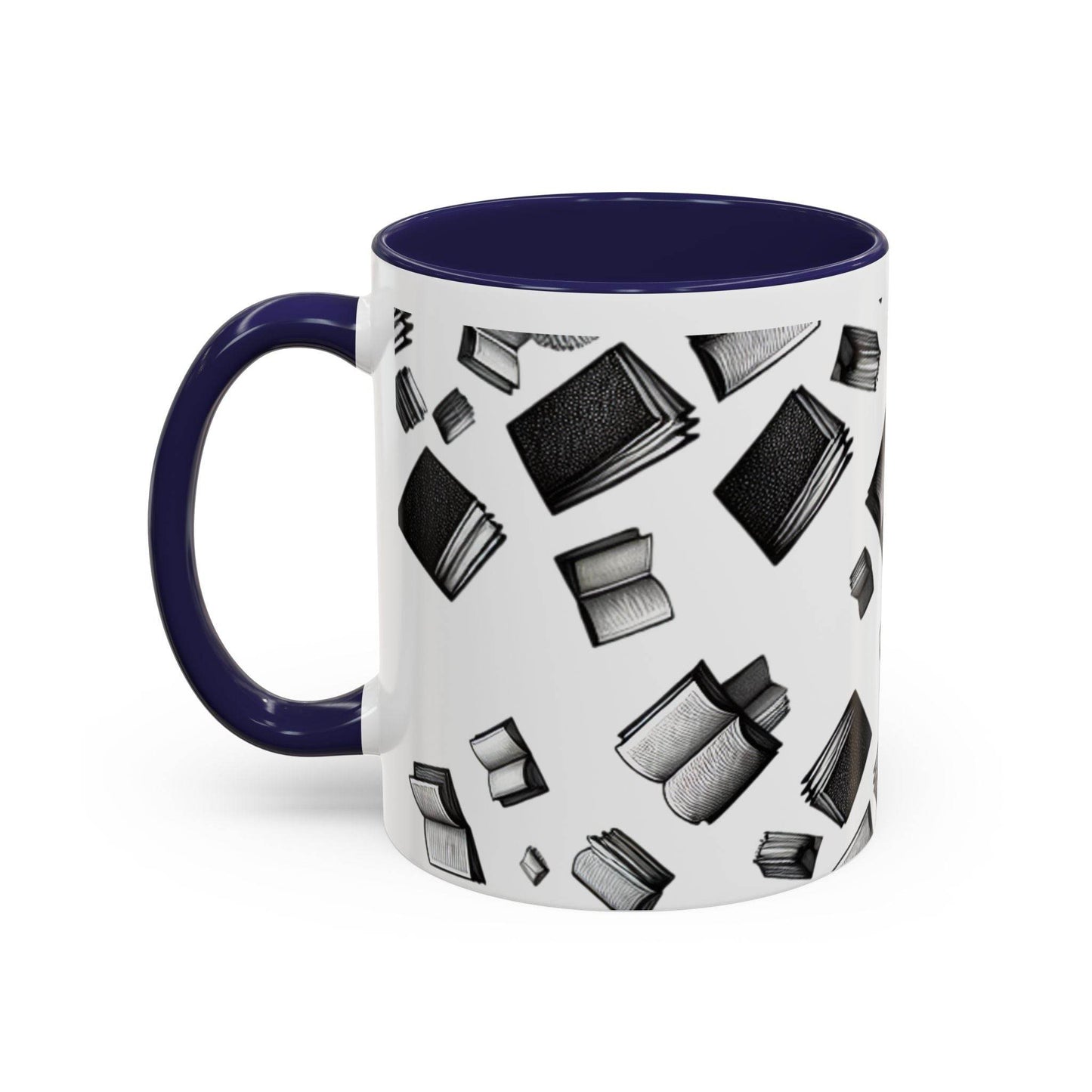 Books on My Mind Accent Coffee Mug - Perfect for Readers - The Dreamer's Bookshop.