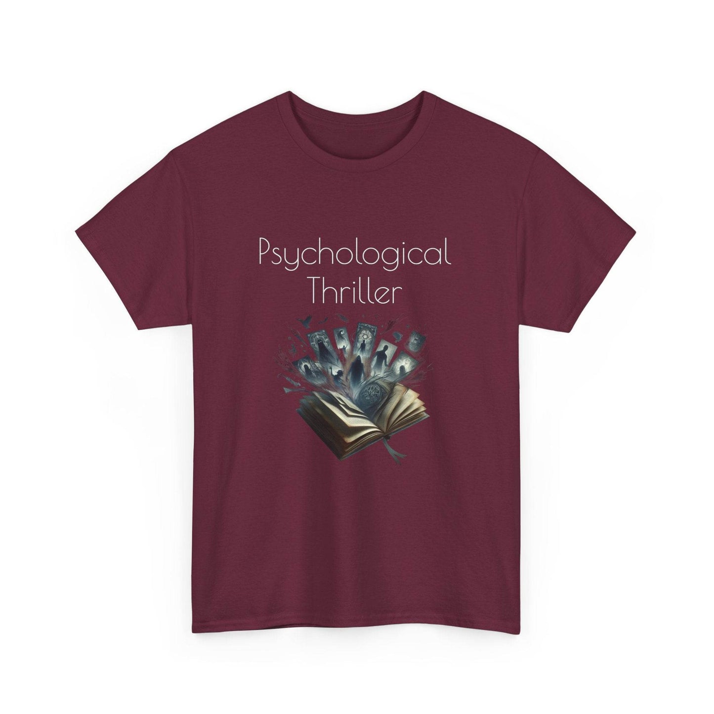 Fiction - Graphic Tee - Unisex Heavy Cotton T-Shirt Psychological Thriller - The Dreamer's Bookshop.