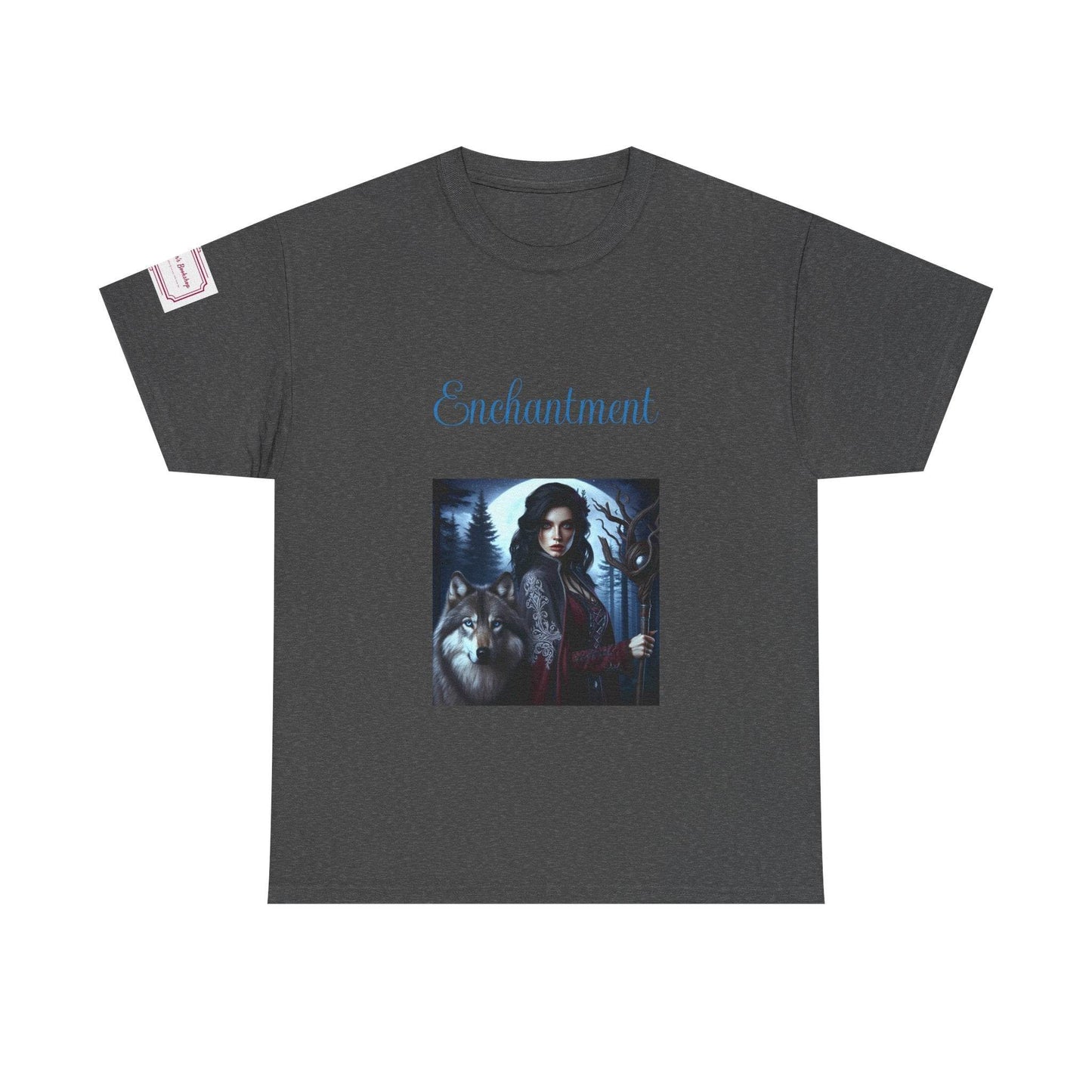 Enchanting Wolf Graphic Unisex Heavy Cotton Tee - The Dreamer's Bookshop.