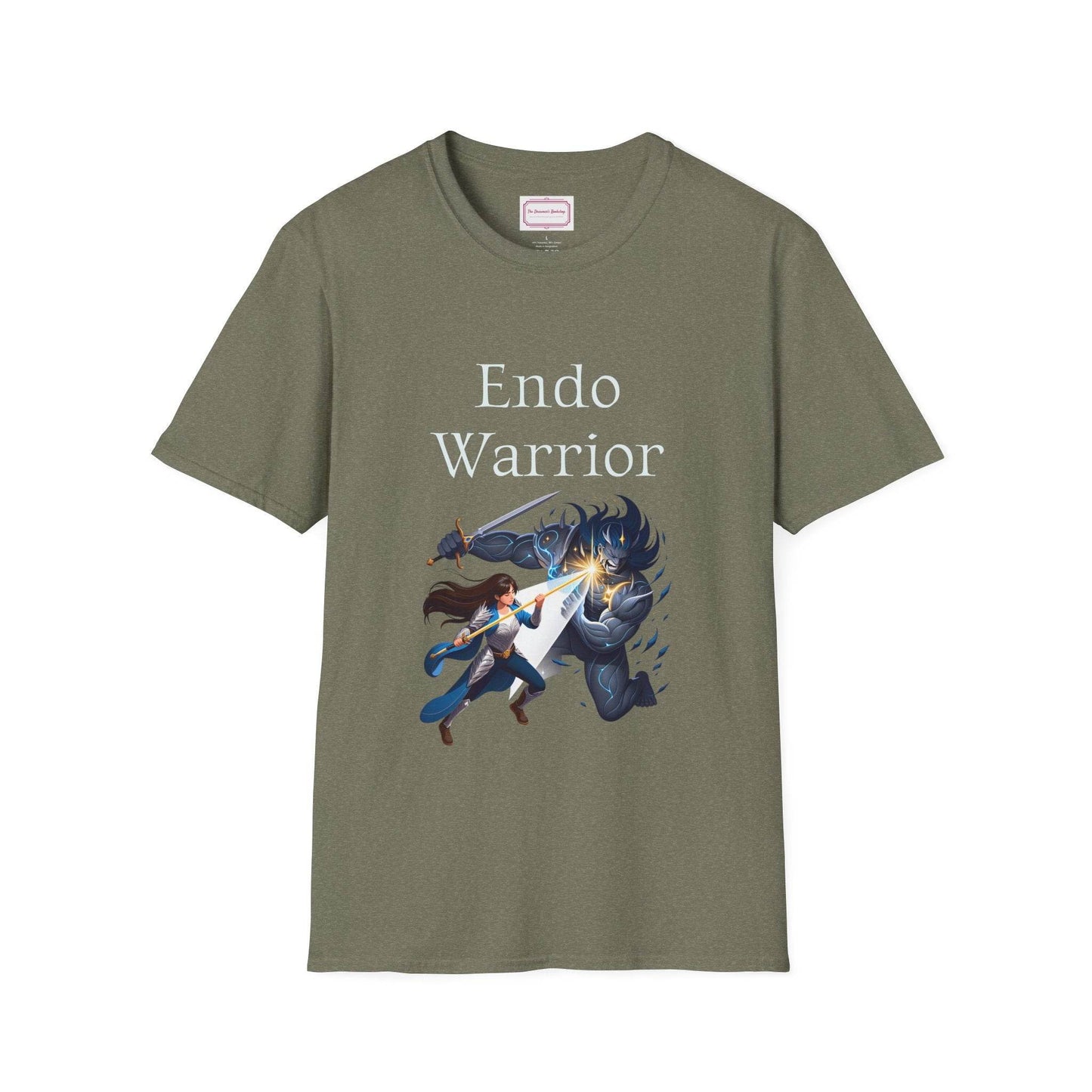 Endometriosis Warrior Unisex Softstyle T-Shirt - Embrace Your Battles - The Dreamer's Bookshop.