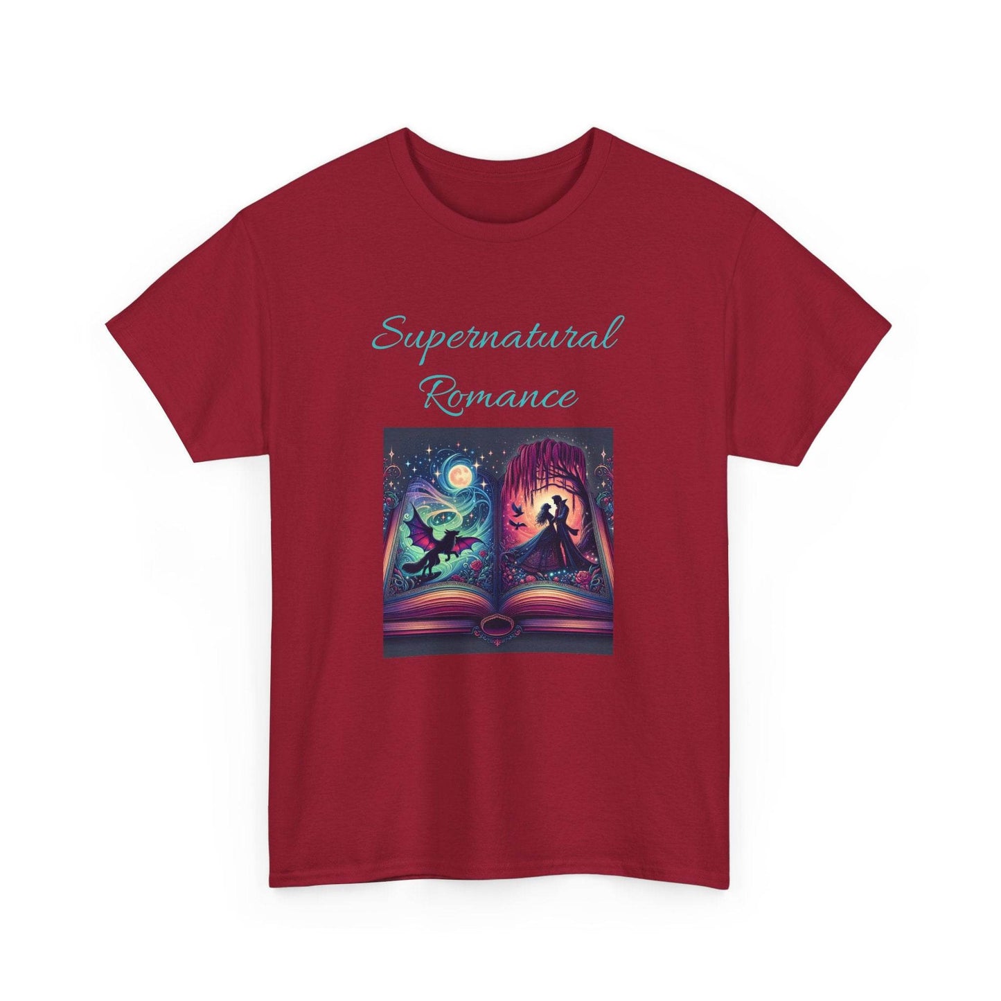 Fiction - Graphic Tee - Unisex Heavy Cotton T-Shirt - Supernatural Romance - The Dreamer's Bookshop.