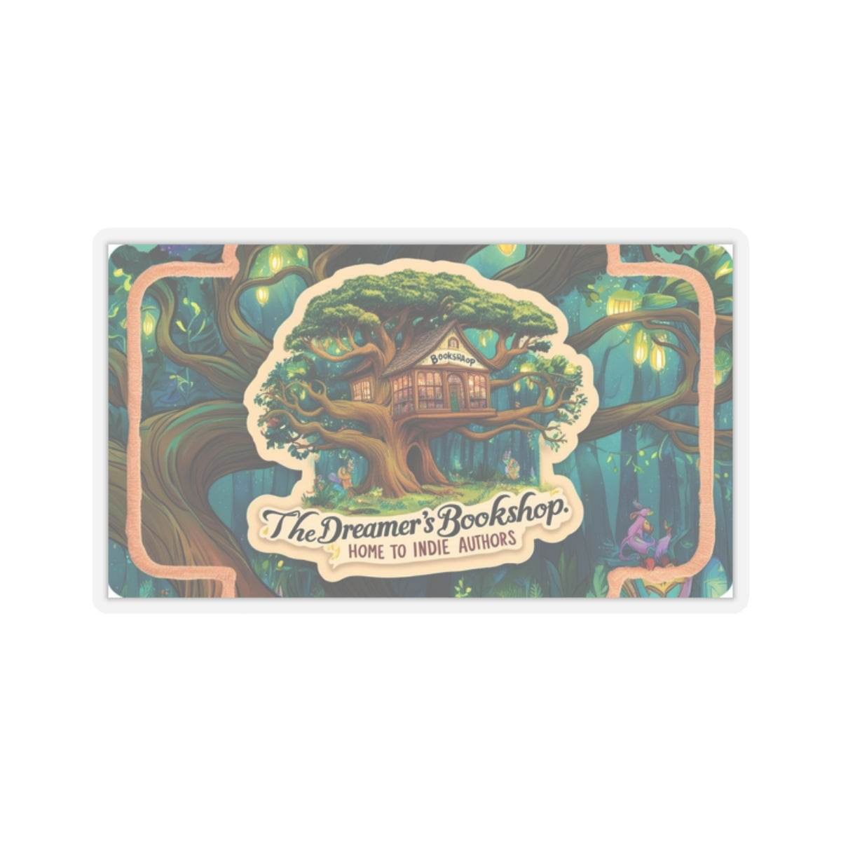 Home to Indie Authors Kiss-Cut Stickers | Book Lover Gift | Literary Decor - The Dreamer's Bookshop.