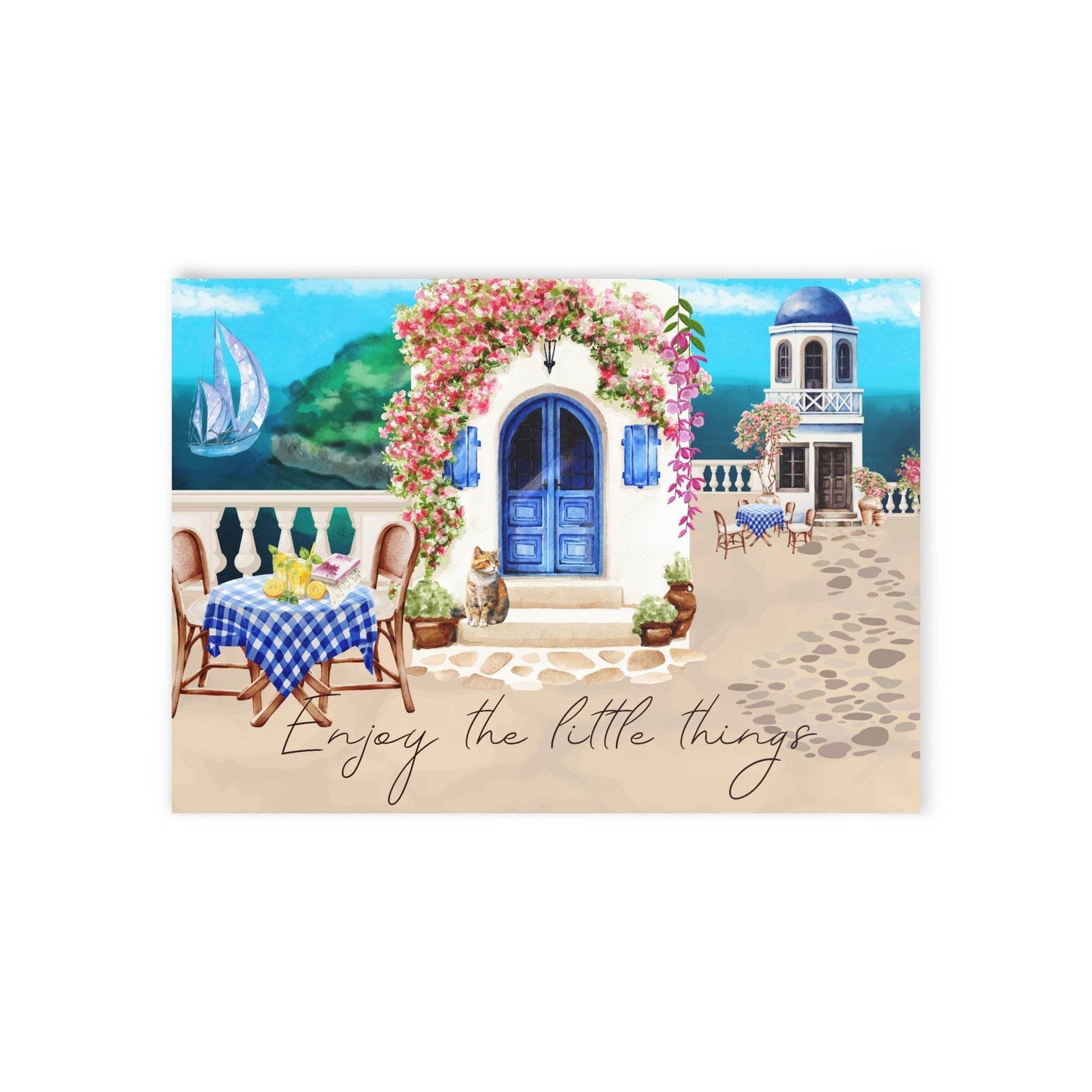 The Dreamer's Bookshop "Greek Lunch" Enjoy the Little Things Card - The Dreamer's Bookshop.