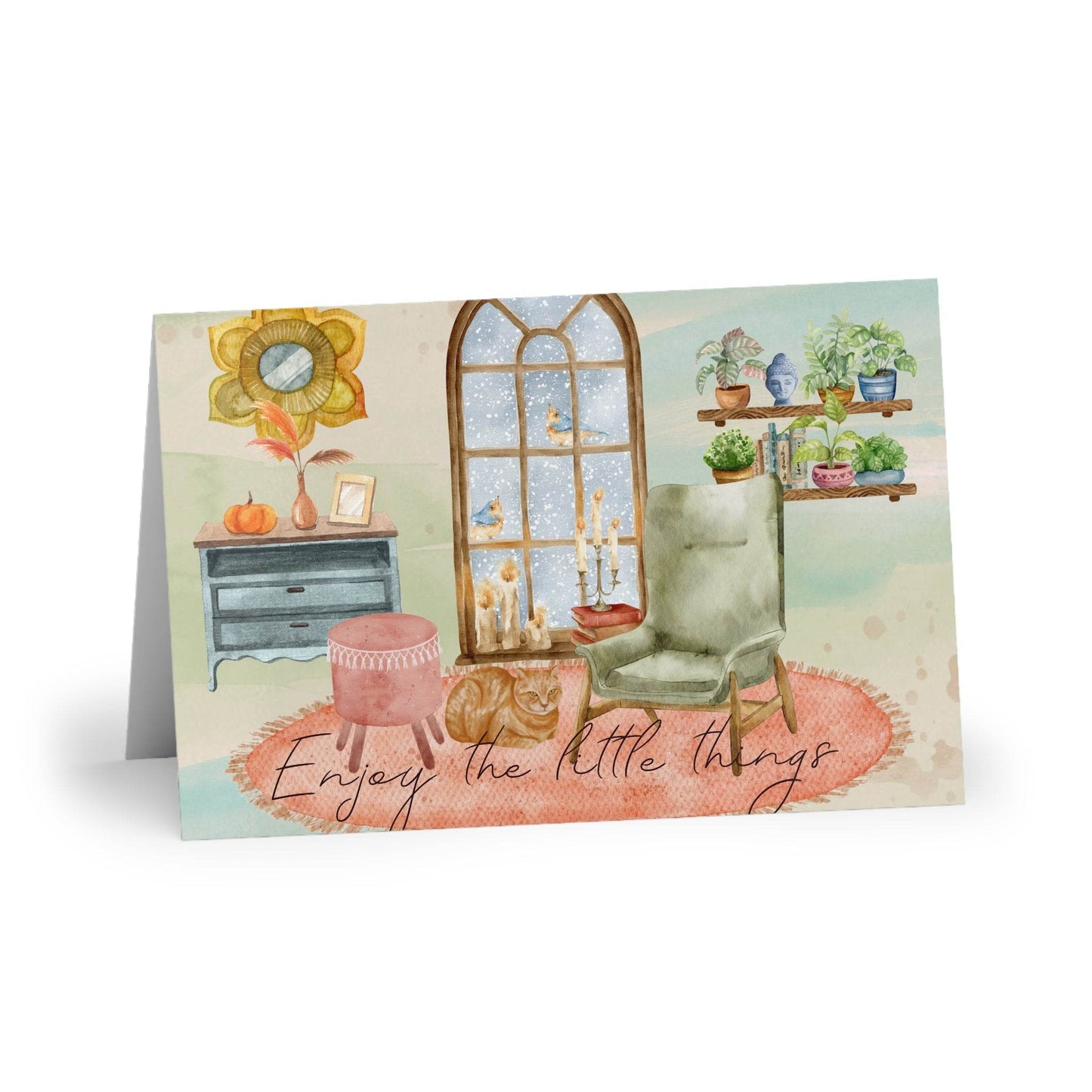 The Dreamer's Bookshop "Evening" Enjoy the Little Things Card - The Dreamer's Bookshop.