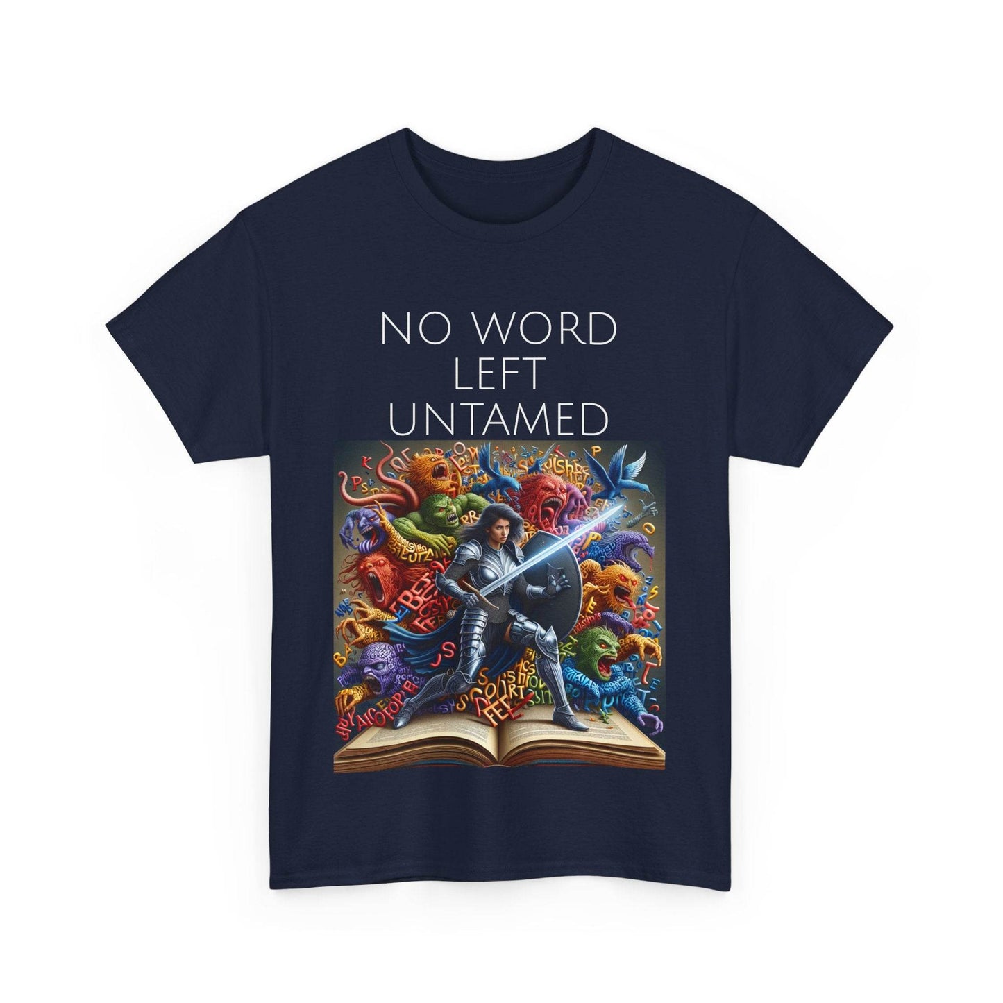 No Word - Unisex Heavy Cotton Tee - Creative Writer's Apparel - The Dreamer's Bookshop.
