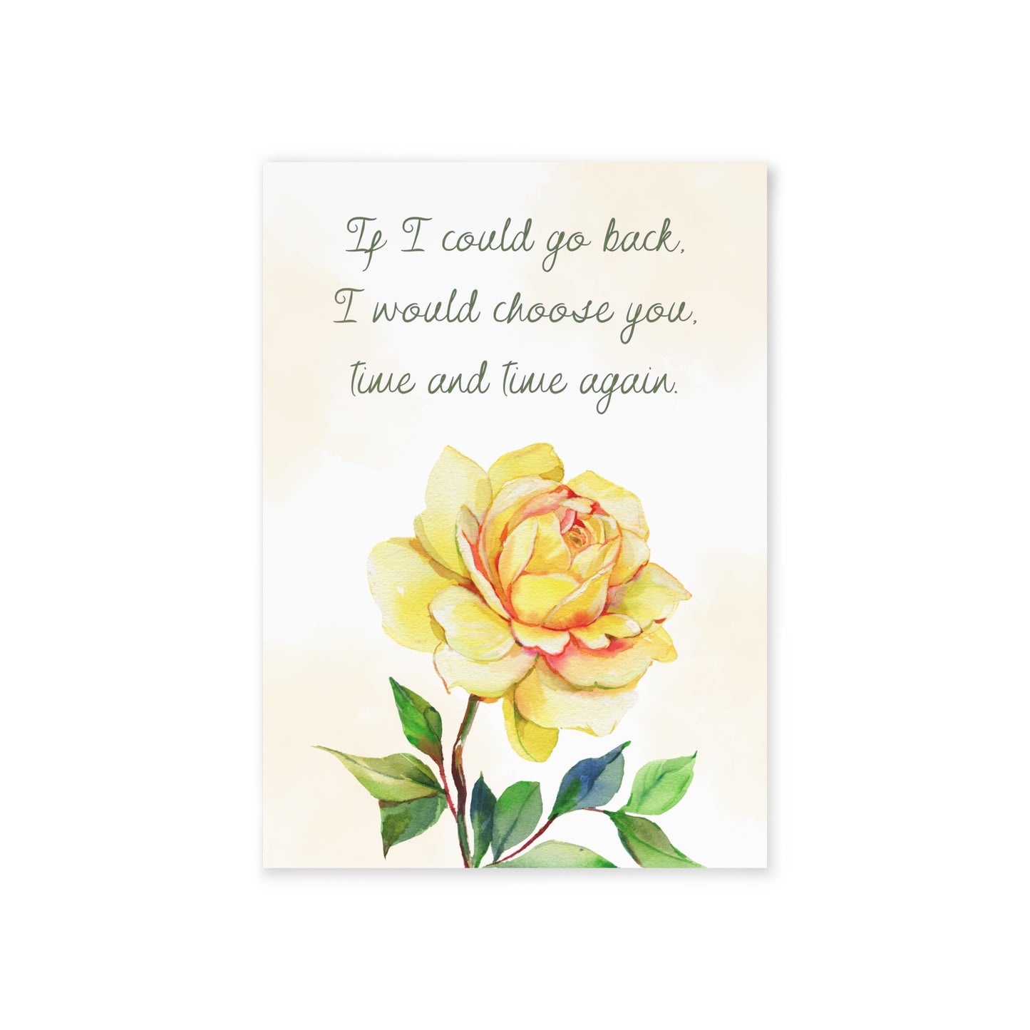 The Dreamer's Bookshop Affection "If I Could" Art Print Card - The Dreamer's Bookshop.