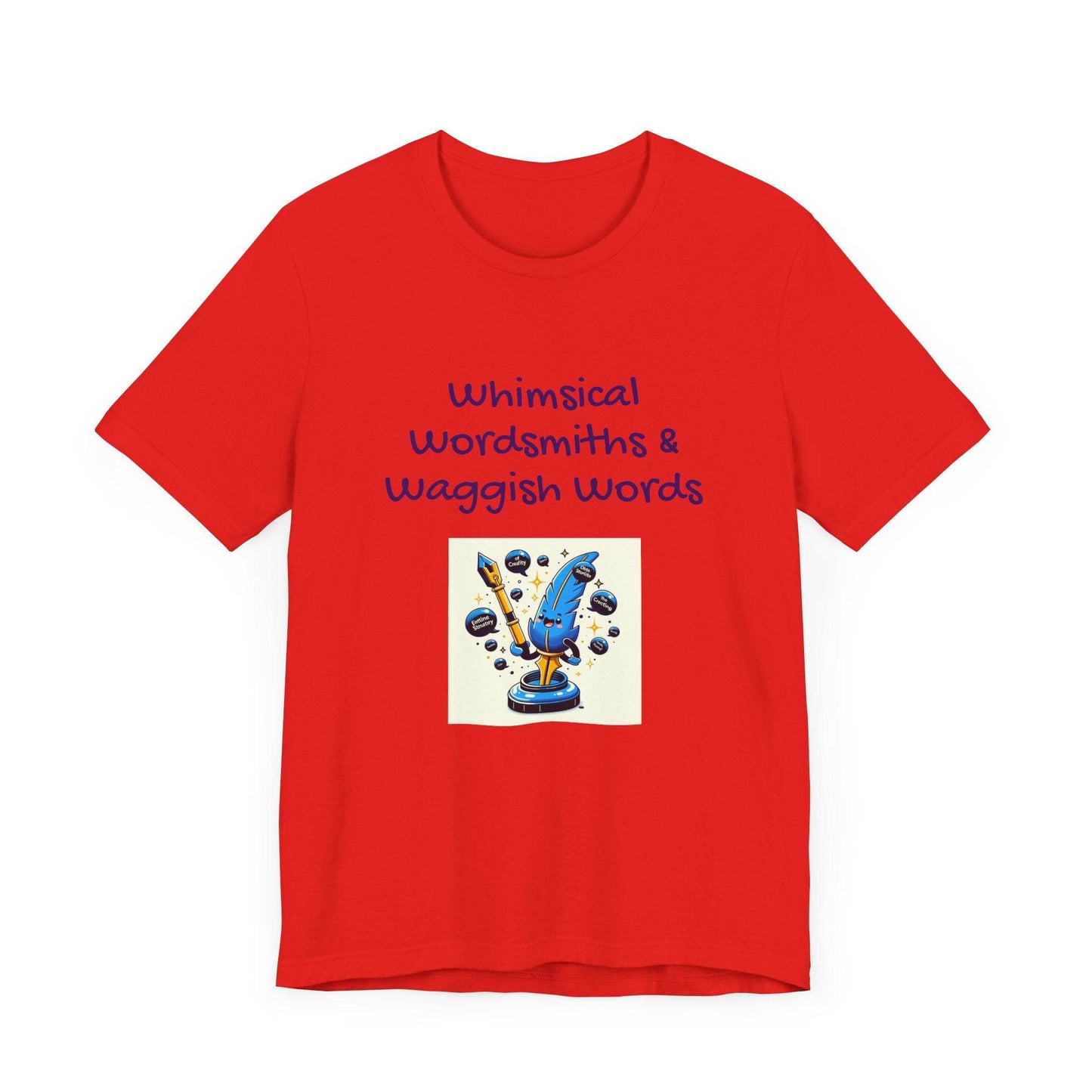 Whimsical Wordsmith Unisex Jersey Tee - Fun Graphic for Writers & Word Lovers - The Dreamer's Bookshop.