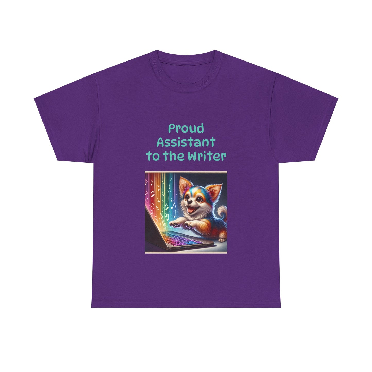 Book Lover's Unisex Heavy Cotton Tee - "Assistant Writer" - The Dreamer's Bookshop.